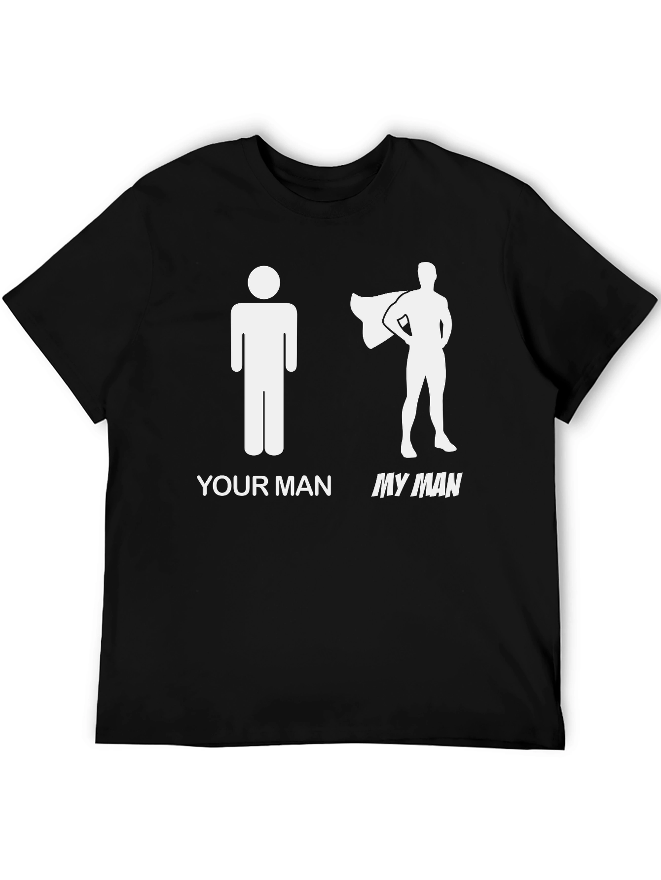Black Your Man My Man Graphic Tee - Superhero Humor T-Shirt view 5