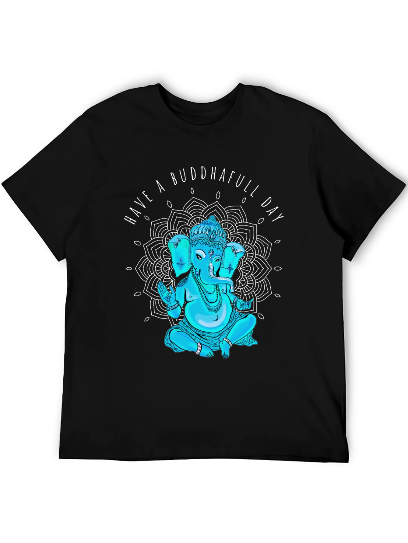 Black Buddhafull Day Graphic T-Shirt view 5