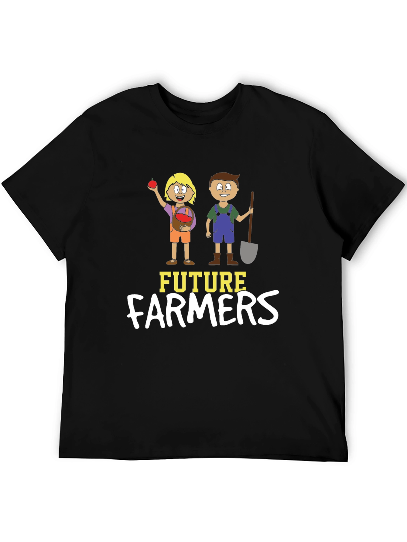 Black Future Farmers Graphic Tee, Black Cotton Blend view 5