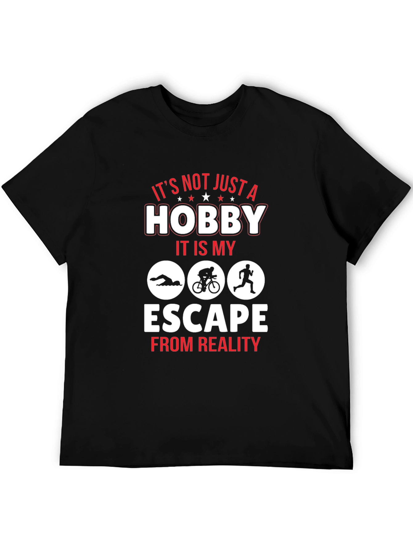 Black Triathlon Escape T-Shirt view 5