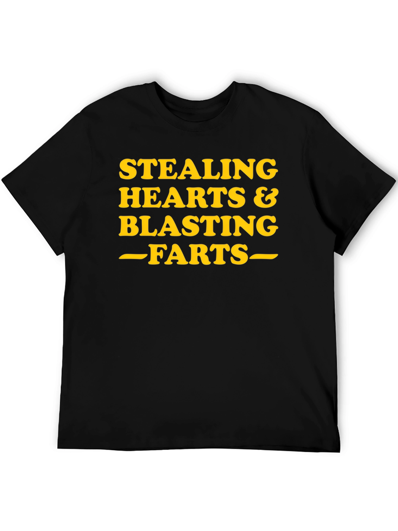 Black Stealing Hearts Blasting Farts Graphic T-Shirt view 5