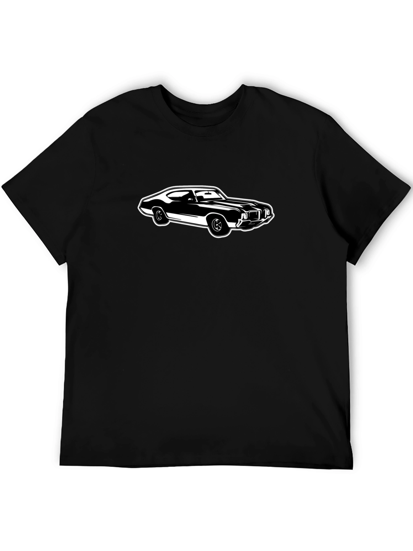 Black Classic Car Graphic Tee - Black view 5