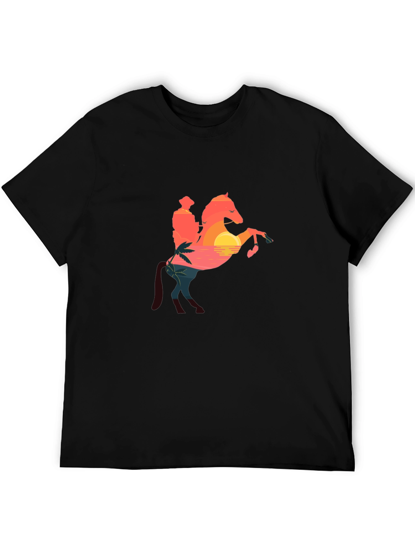 Black Sunset Rider Black T-Shirt view 5