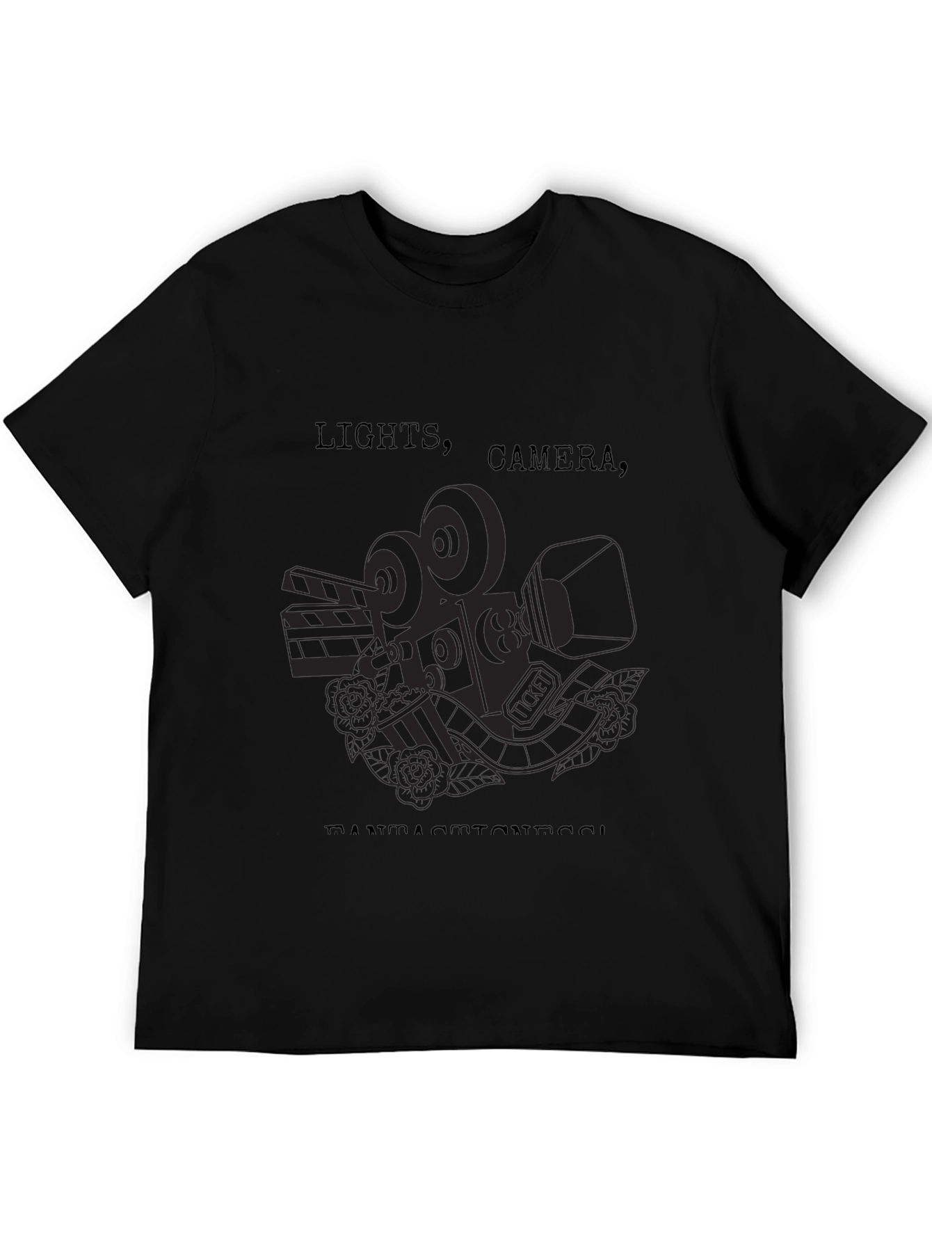 Lights Camera Action T-Shirt - Black - 5