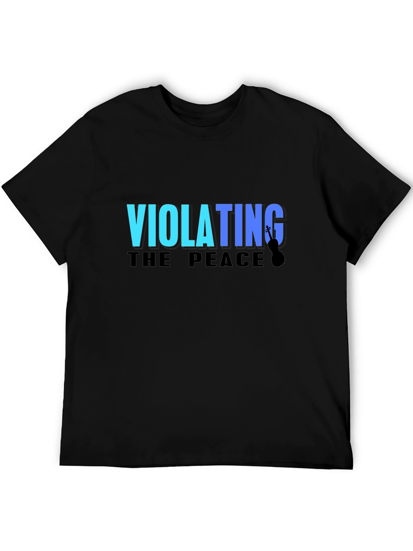 Black Violating The Peace Black T-Shirt view 5