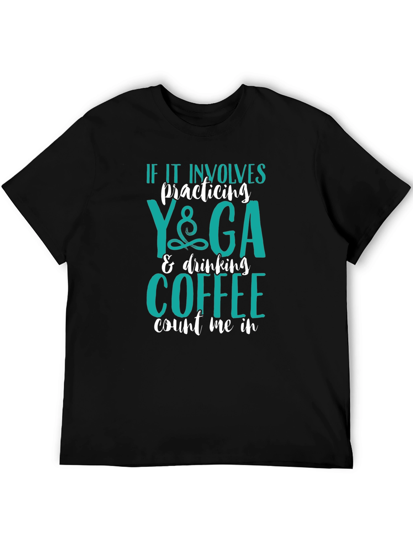 Black Yoga & Coffee T-Shirt - Count Me In! view 5