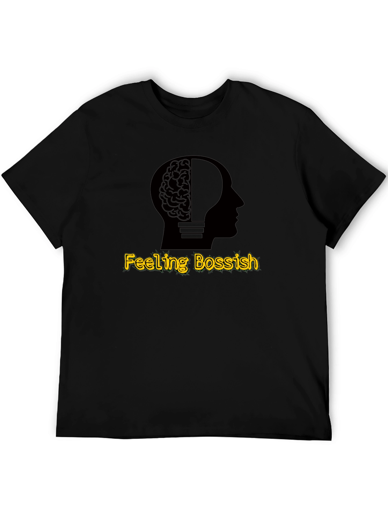 Black Feeling Bossish Graphic T-Shirt - Black view 5