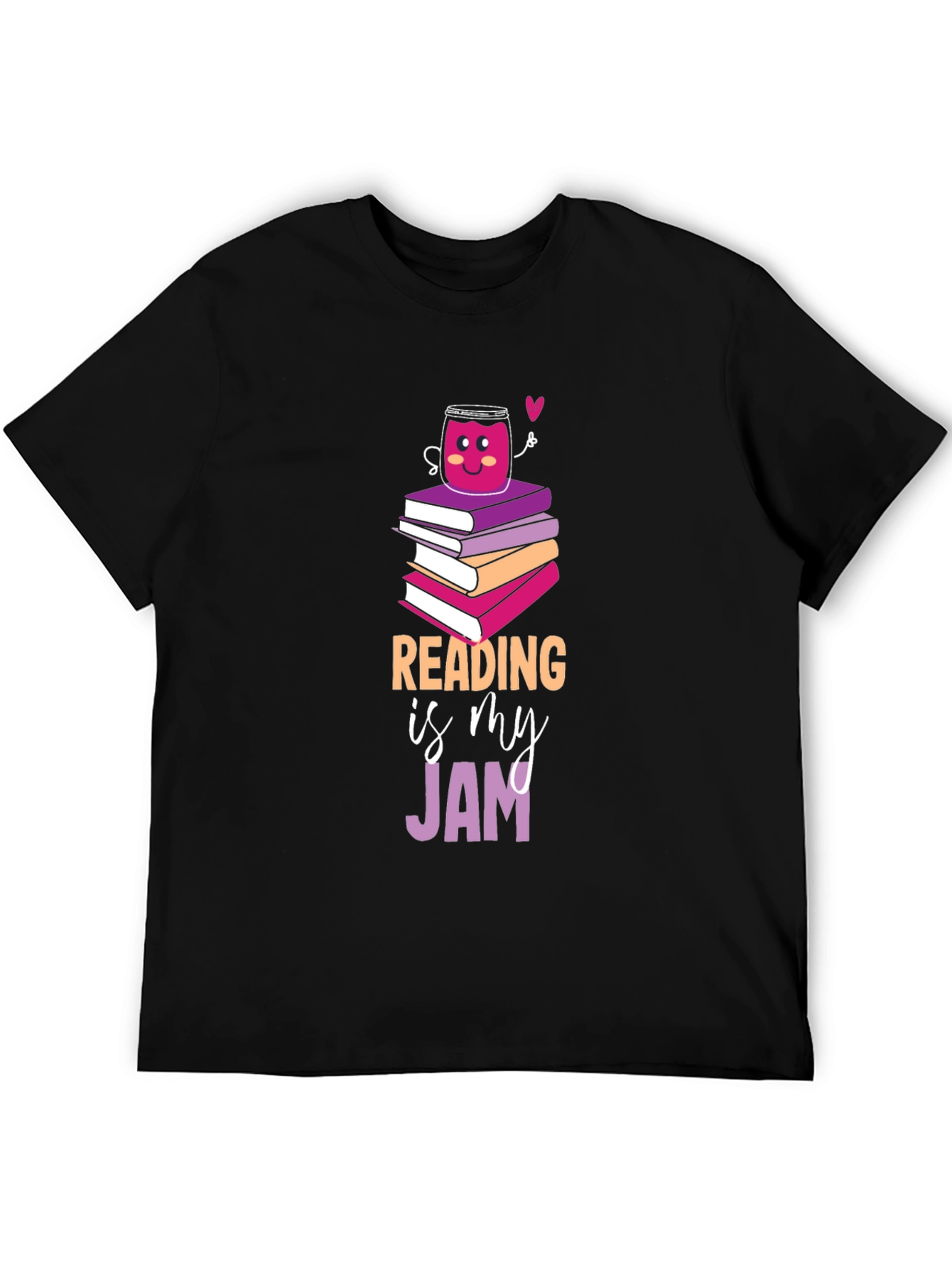 Black Reading Is My Jam Graphic T-Shirt view 5