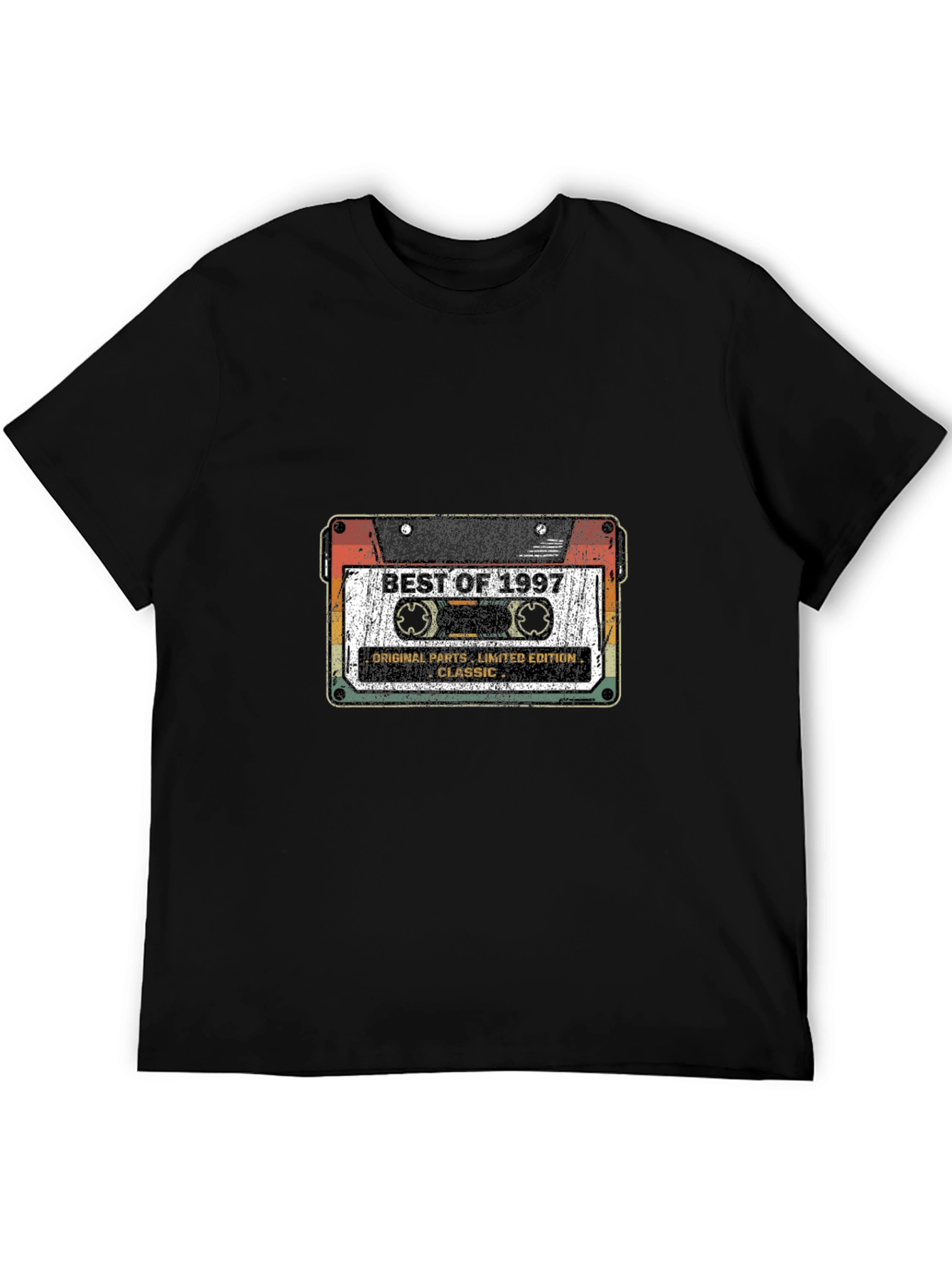 Black Best of 1997 Cassette Tape Graphic T-Shirt view 5