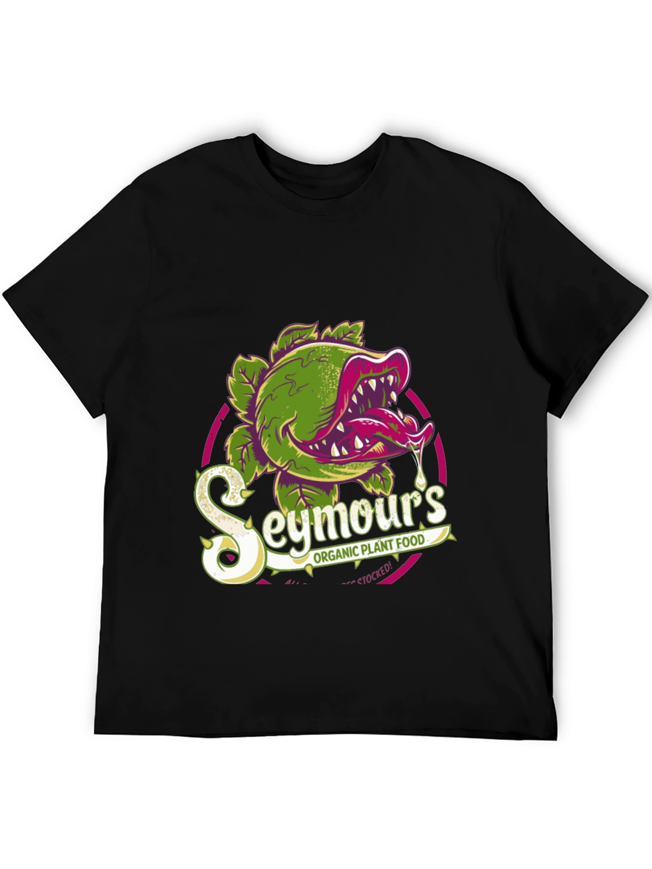 Black Seymour's Organic Plant Food T-Shirt view 5