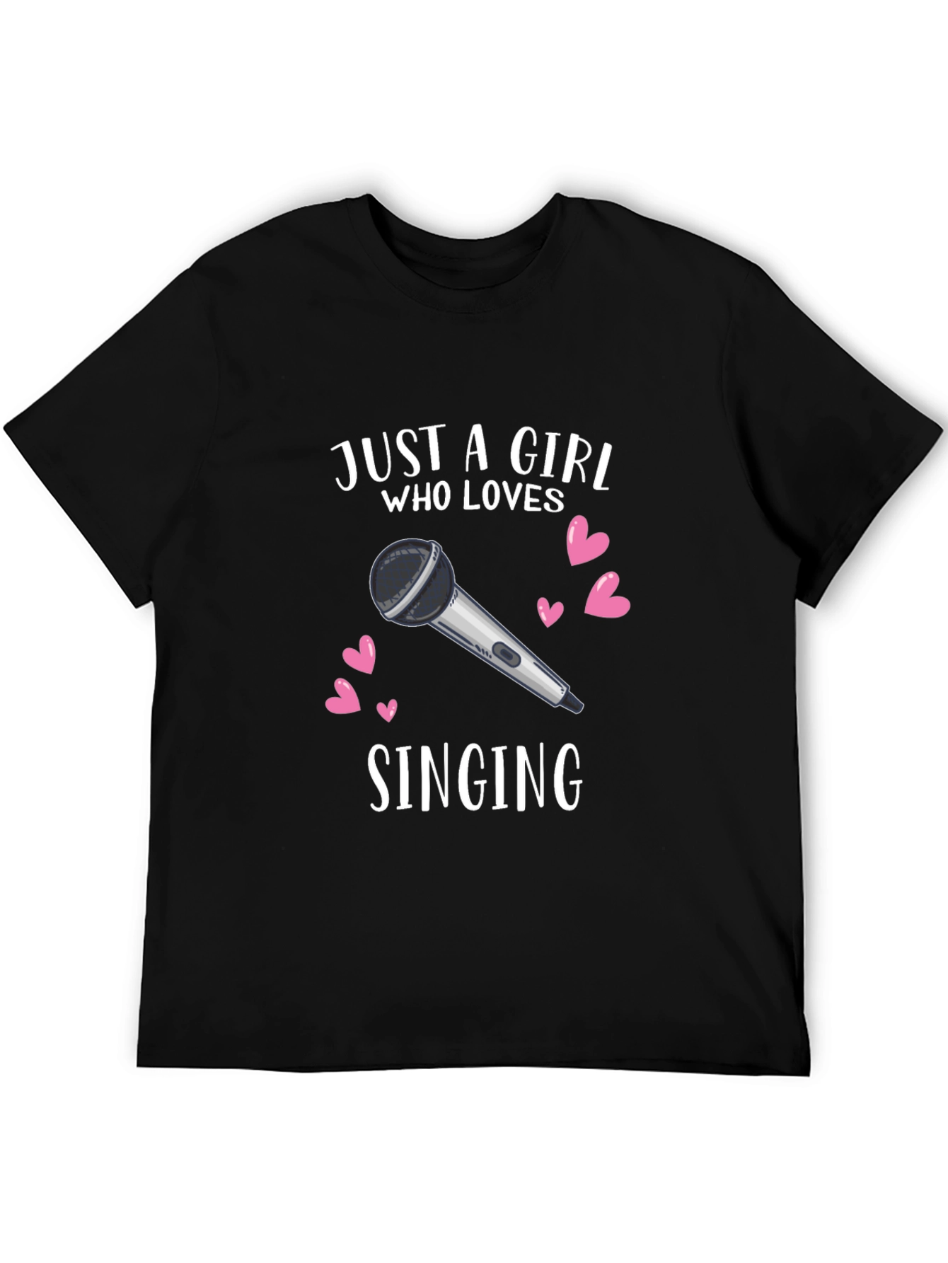 Black Girl Who Loves Singing Graphic T-Shirt view 5