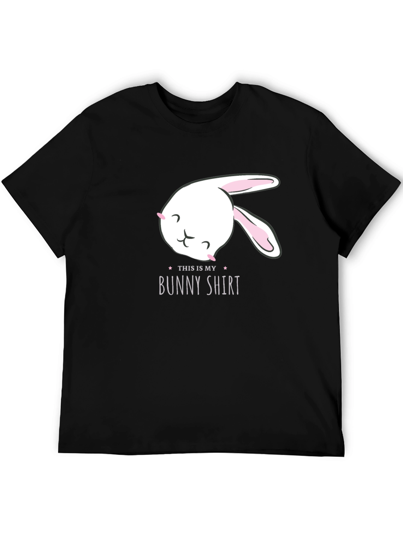 Black Cute Bunny Shirt - This is My Bunny Shirt view 5