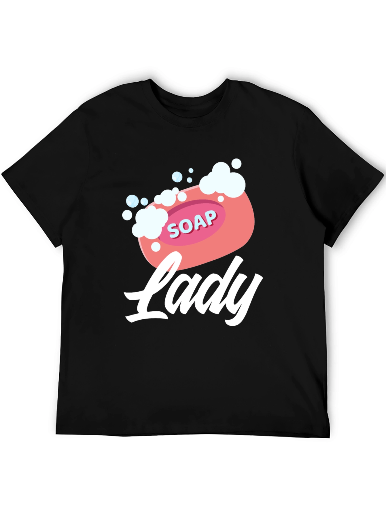 Black Soap Lady Graphic Tee - Novelty T-Shirt view 5