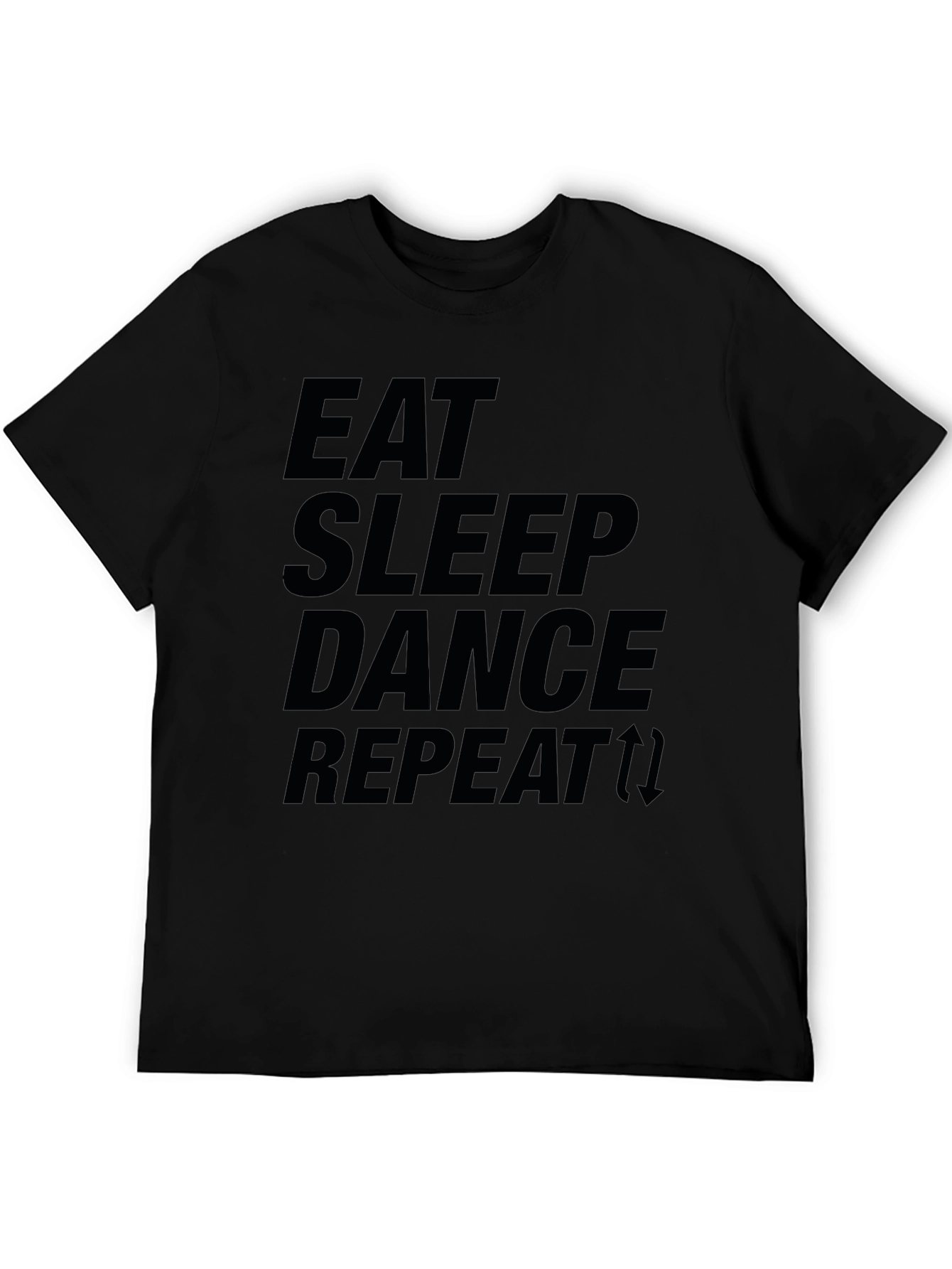 Black Eat Sleep Dance Repeat Graphic Tee view 5