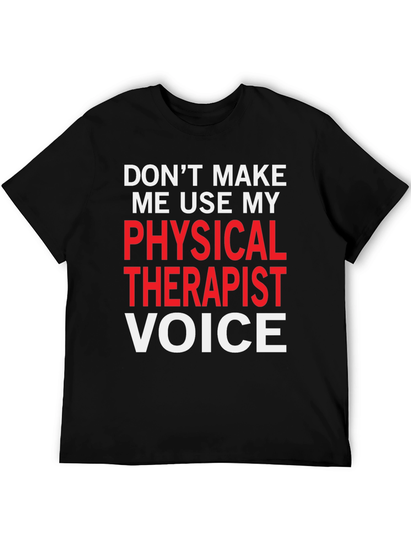 Black Physical Therapist Voice Graphic Tee view 5