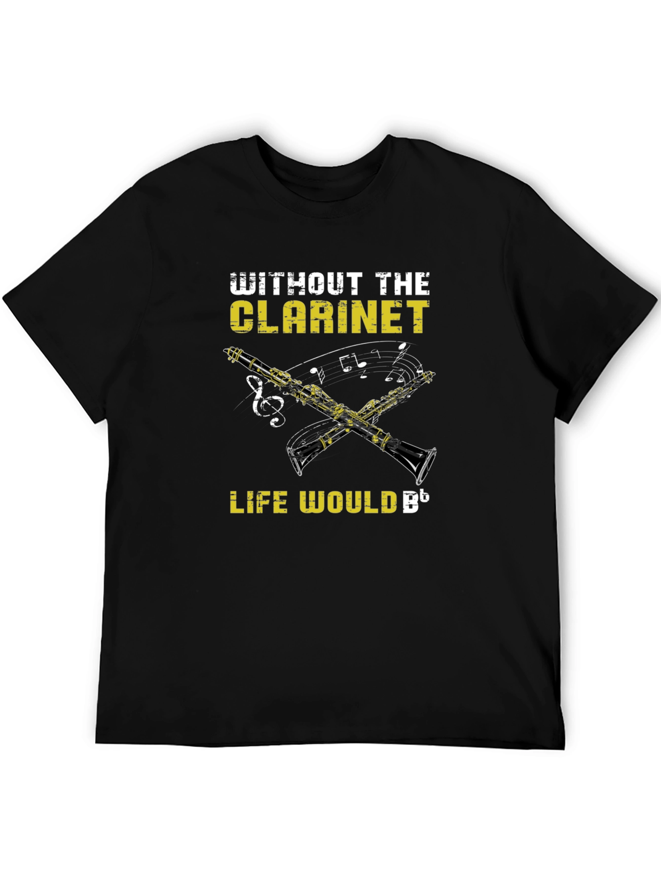 Black Clarinet Music Lover T-Shirt - Funny Musician Tee view 5