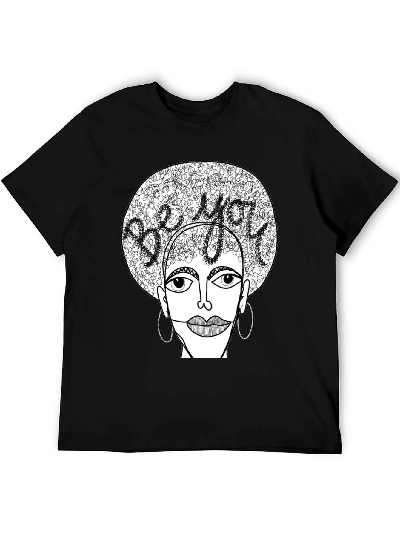 Black Be You Graphic Tee - Unique Artistic Design view 5