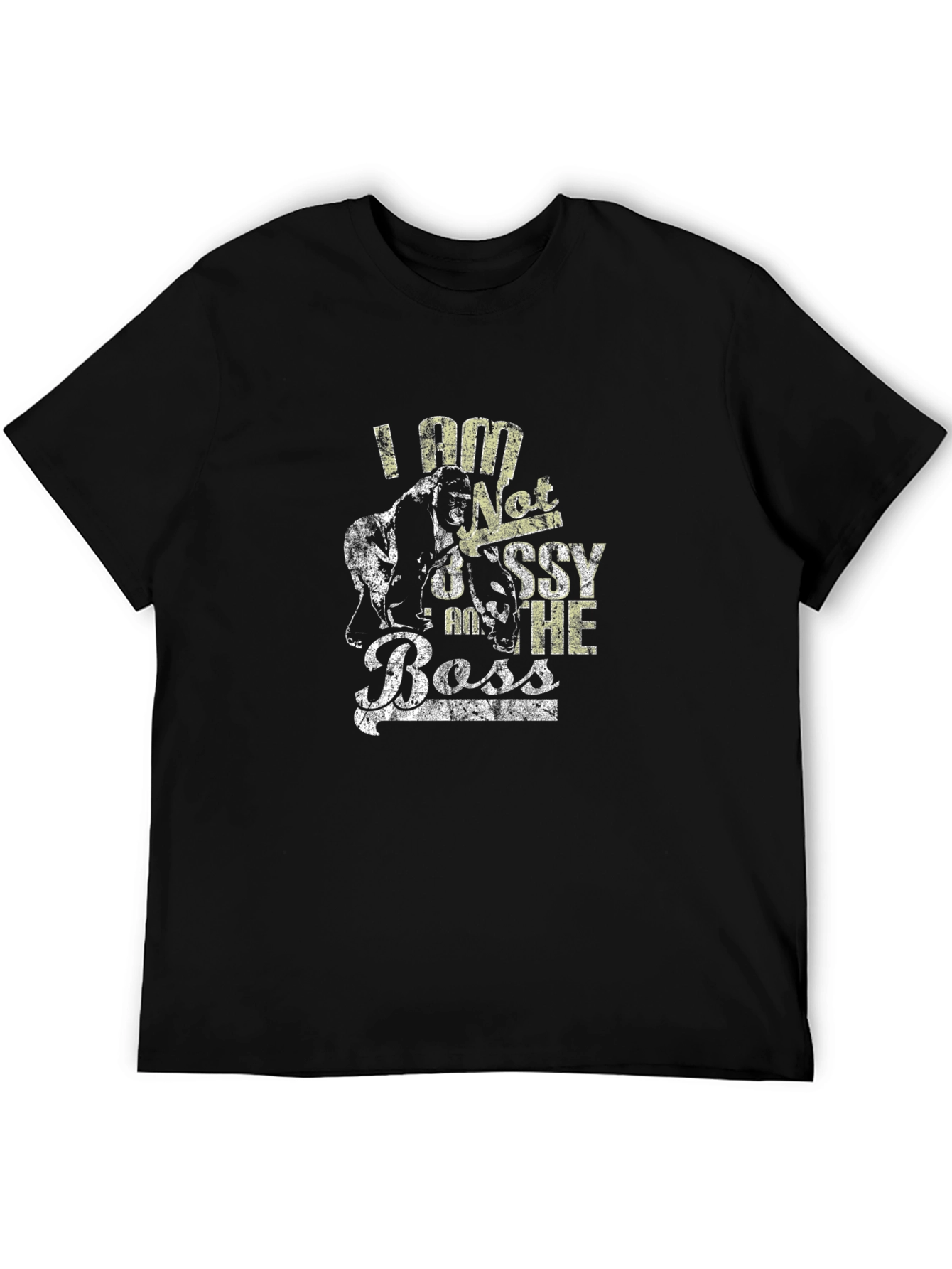 Black I am Not Bossy, I am the Boss Graphic T-Shirt view 5