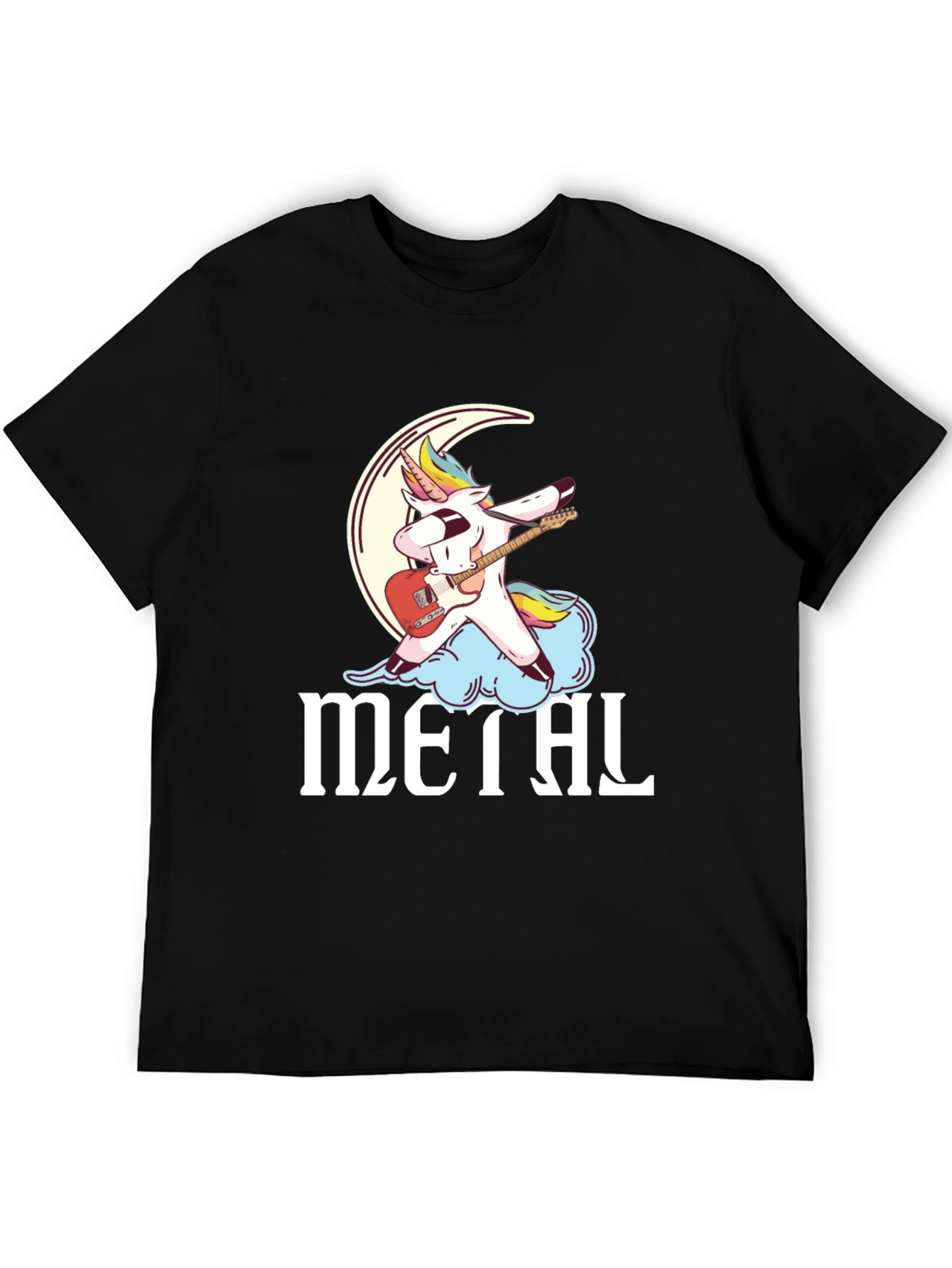 Black Unicorn Metal Dab T-Shirt - Rock On! view 5