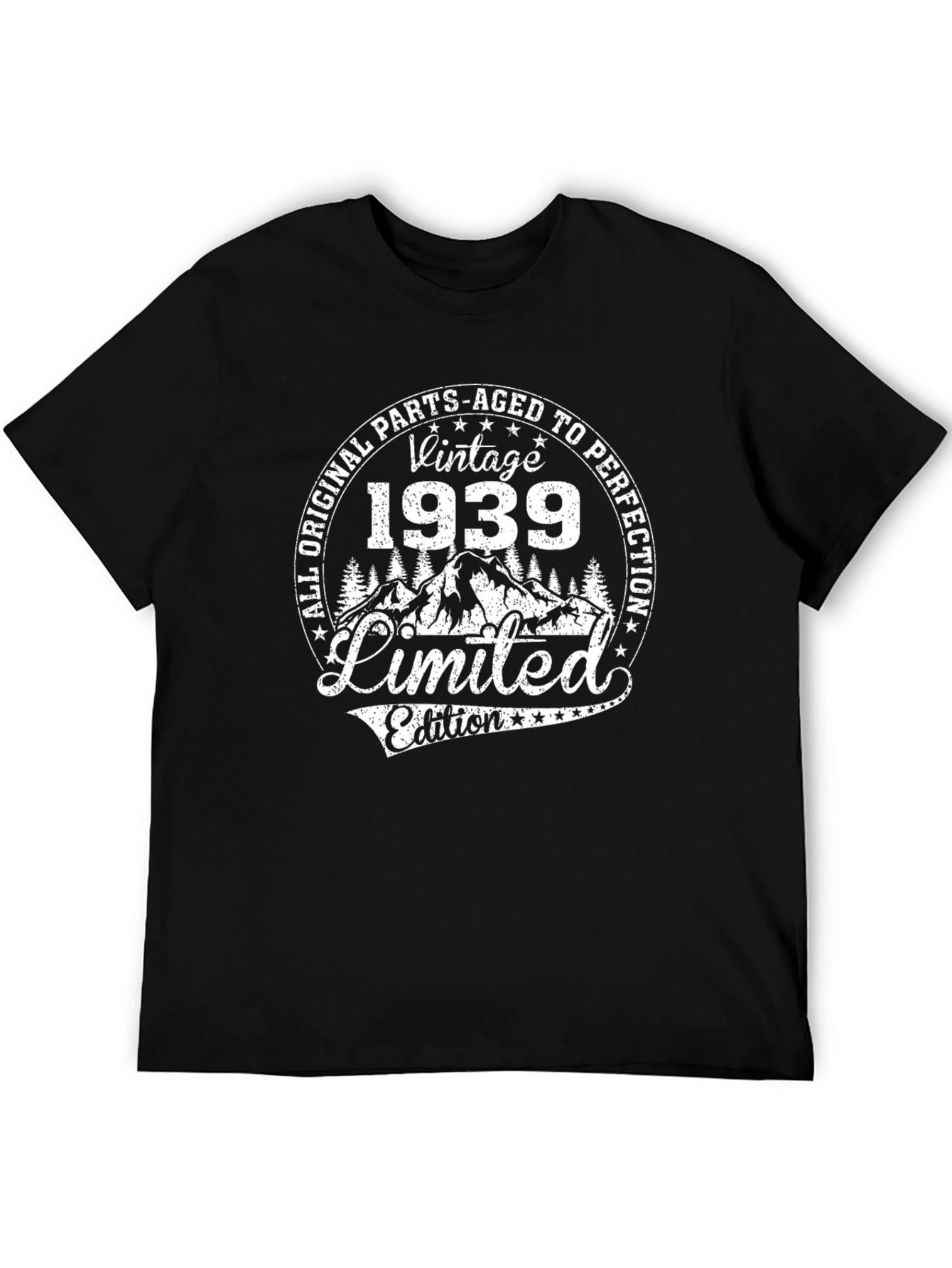 Black Vintage 1939 Limited Edition T-Shirt view 5