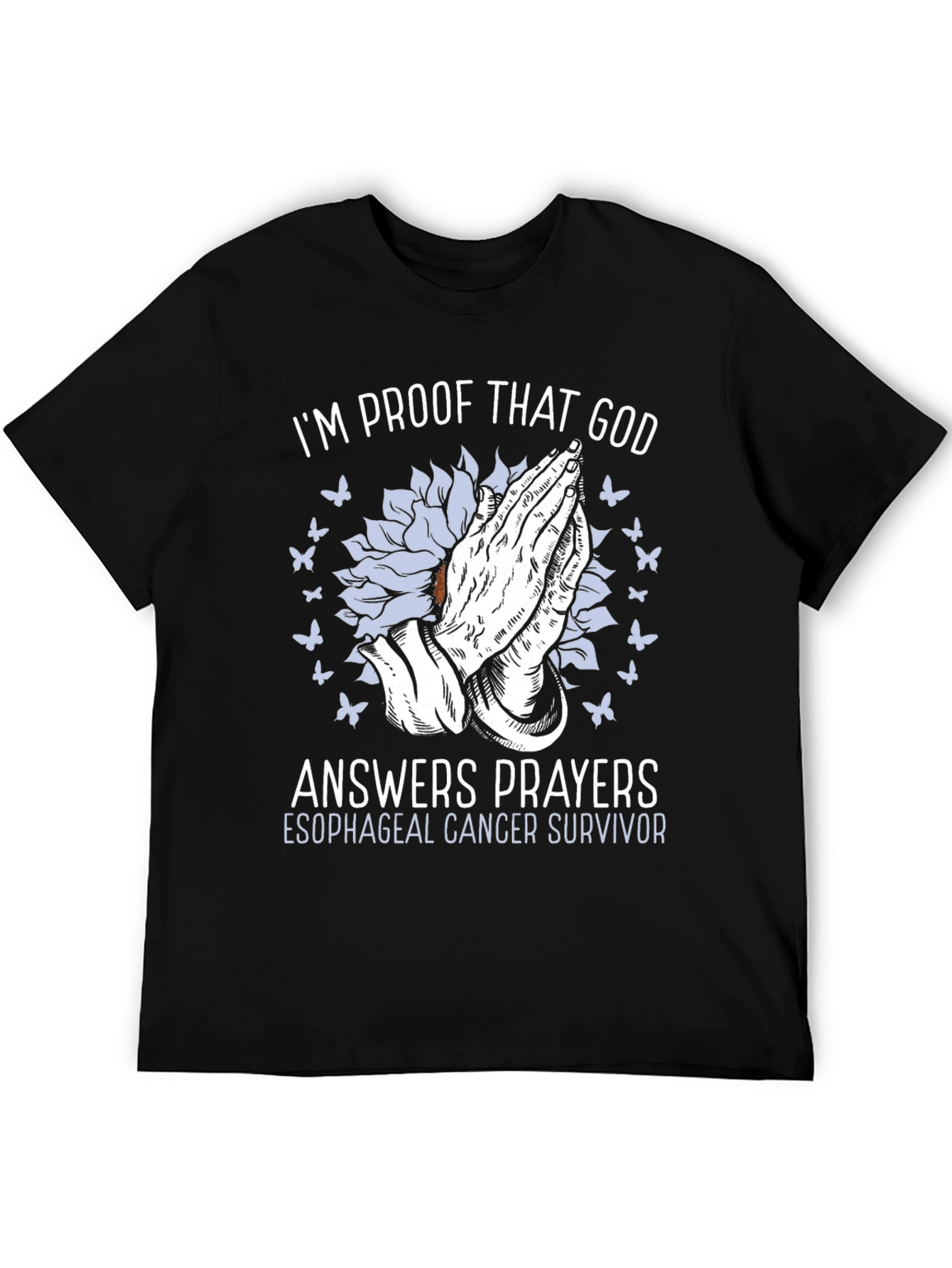 Black Faithful Cancer Survivor T-Shirt view 5