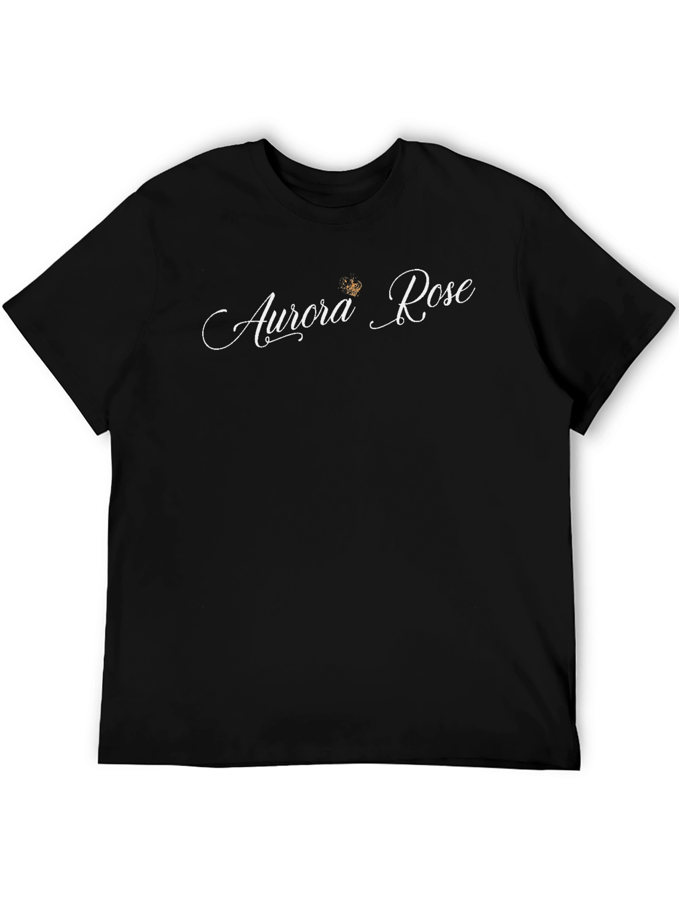 Black Aurora Rose Black T-Shirt view 5
