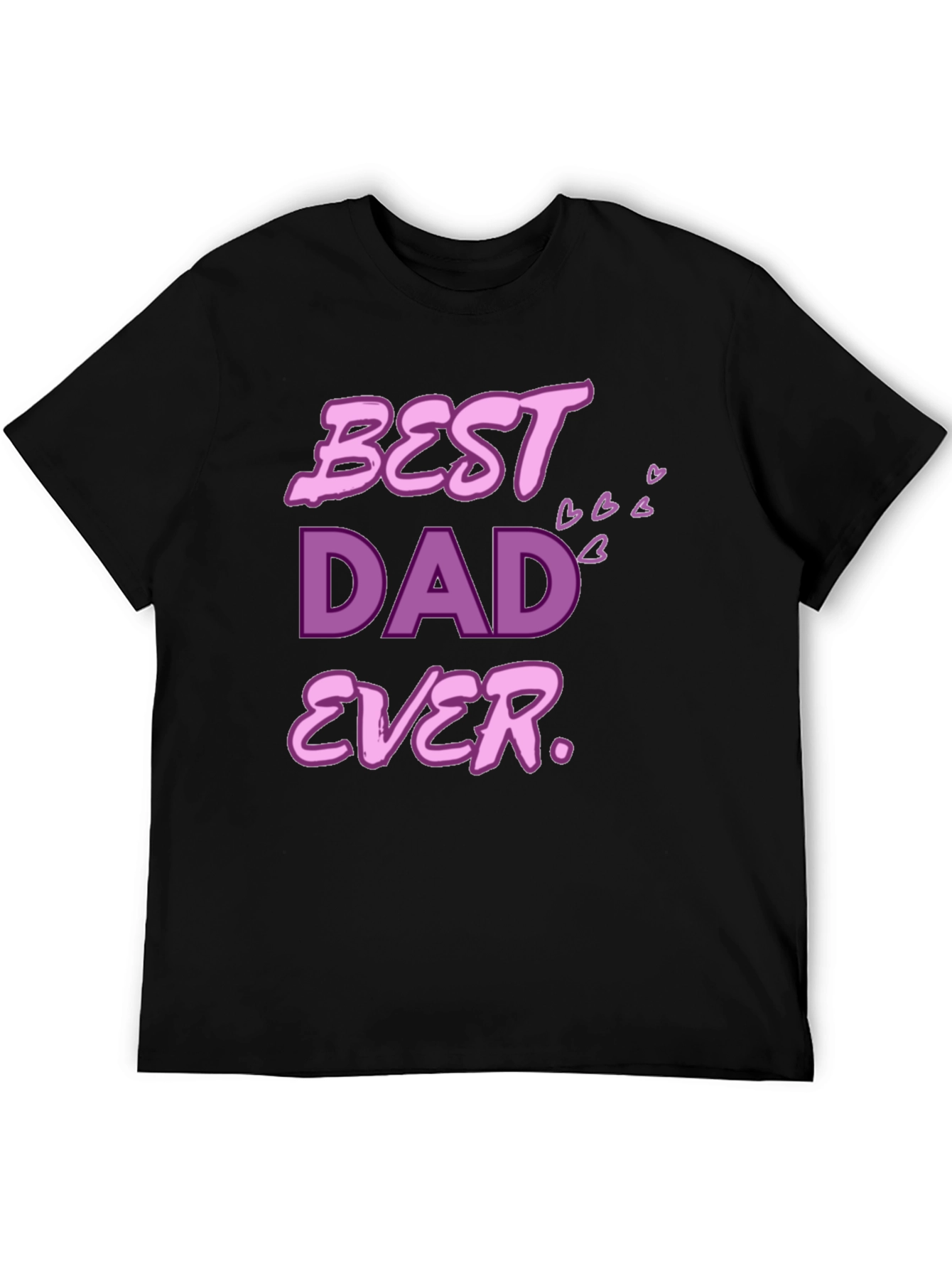 Black Best Dad Ever T-Shirt view 5