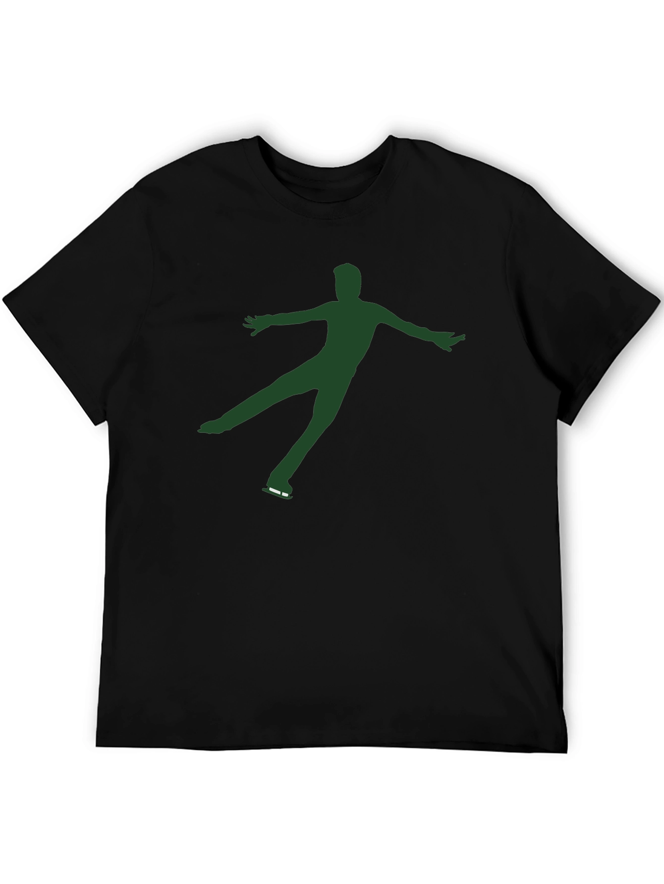 Black Figure Skater Graphic Tee - Black view 5
