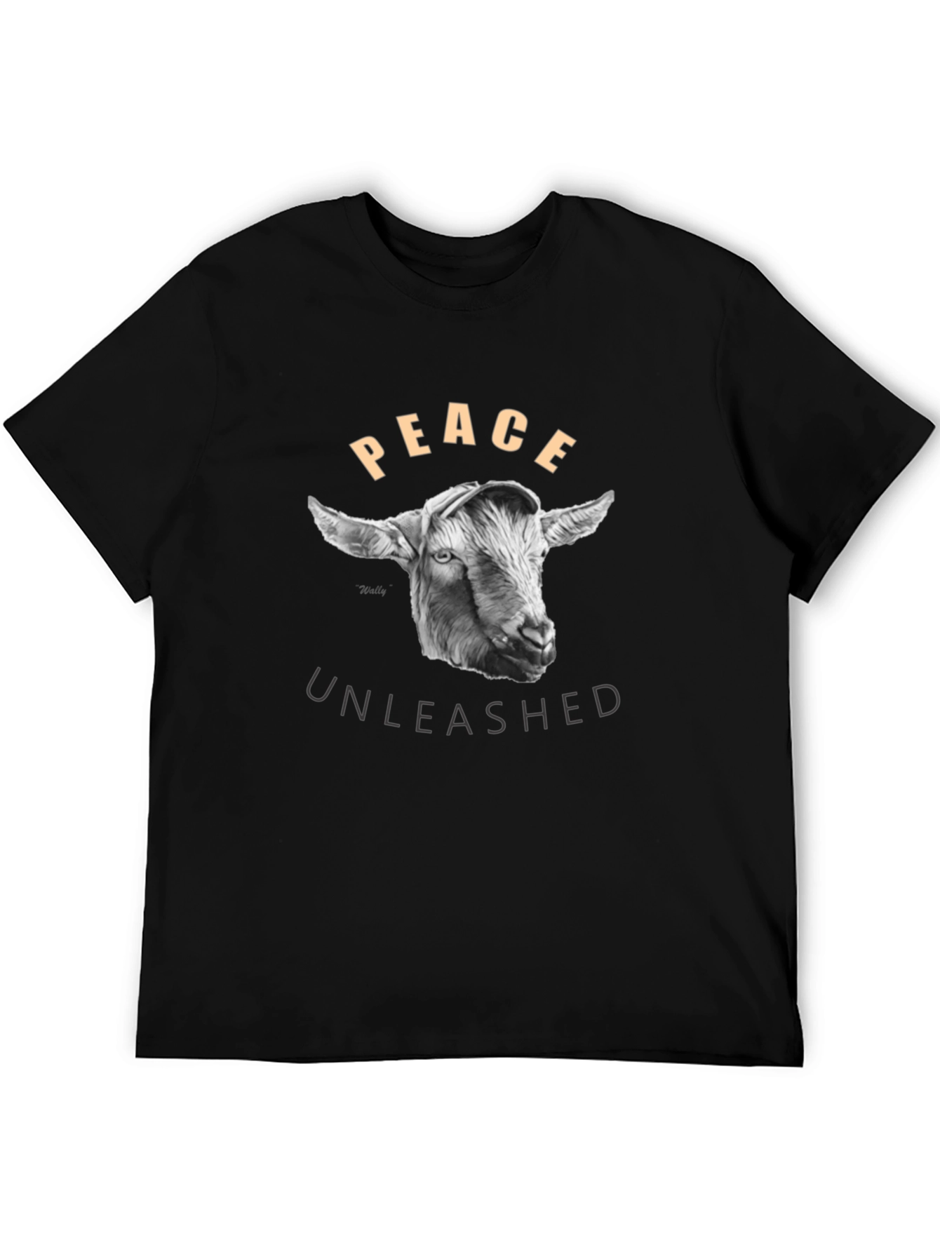 Peace Unleashed Goat Graphic Tee - Black - 5
