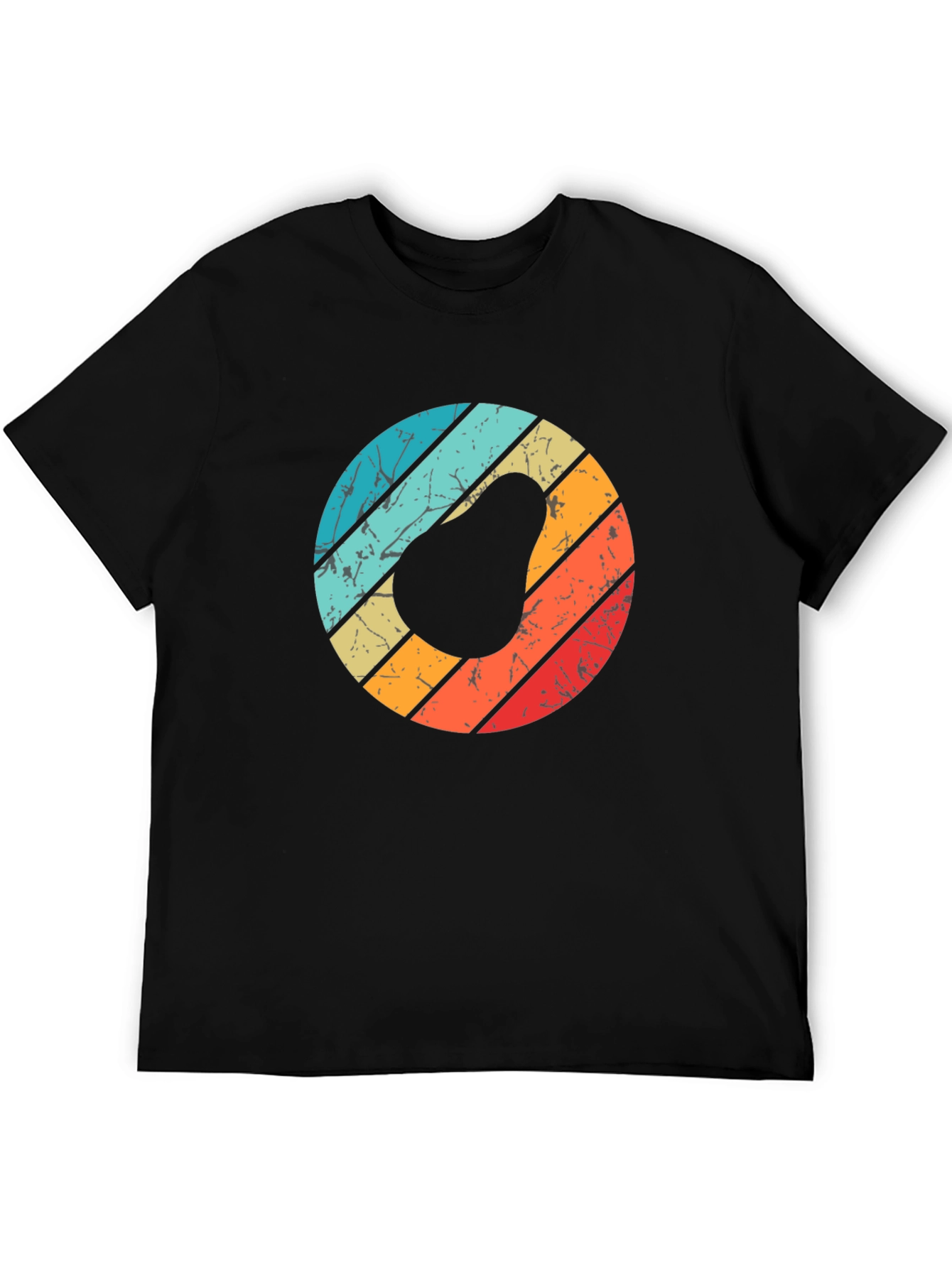 Black Retro Avocado Graphic Tee view 5
