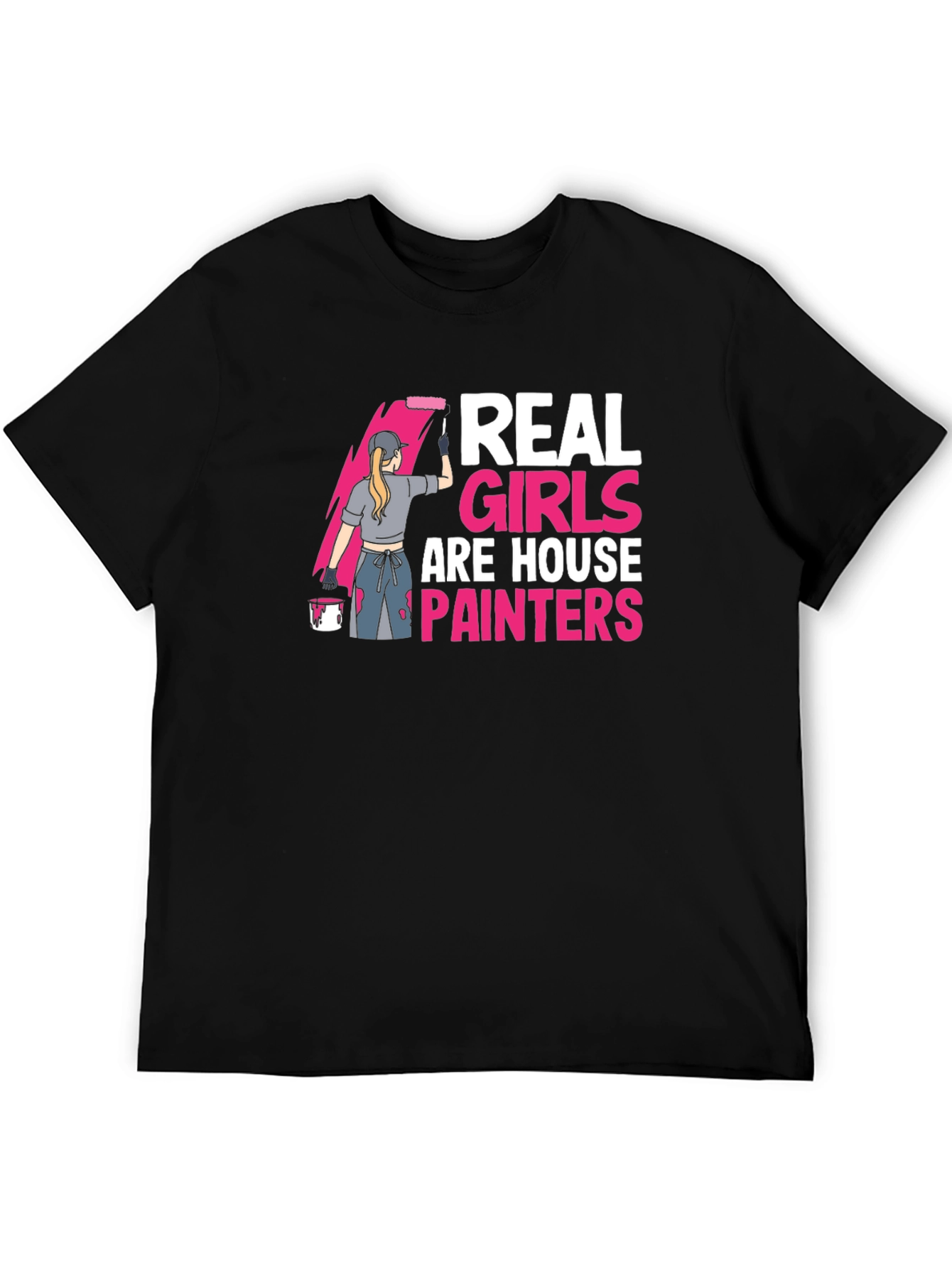 Black Real Girls are House Painters T-Shirt view 5