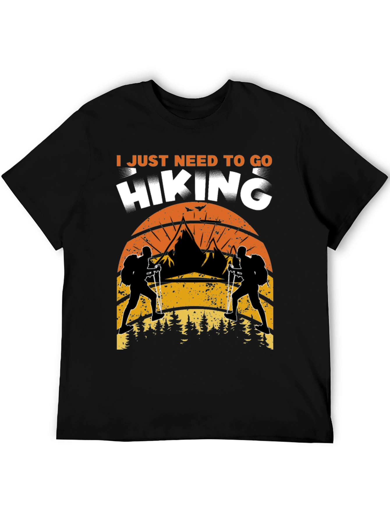 Black Hiking Adventure T-Shirt - Nature Explorer view 5