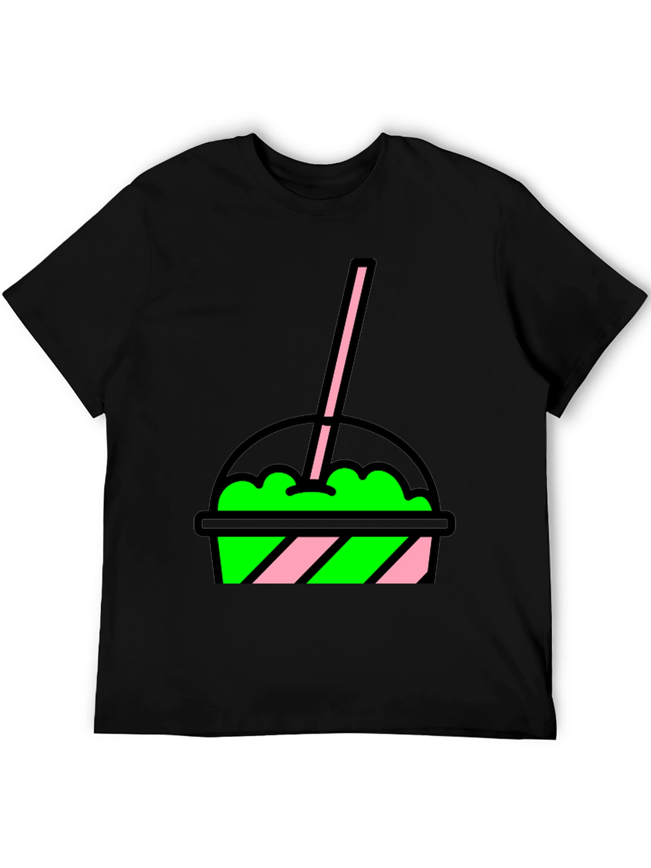 Black Slushie T-Shirt - Fun Drink Graphic Tee view 5
