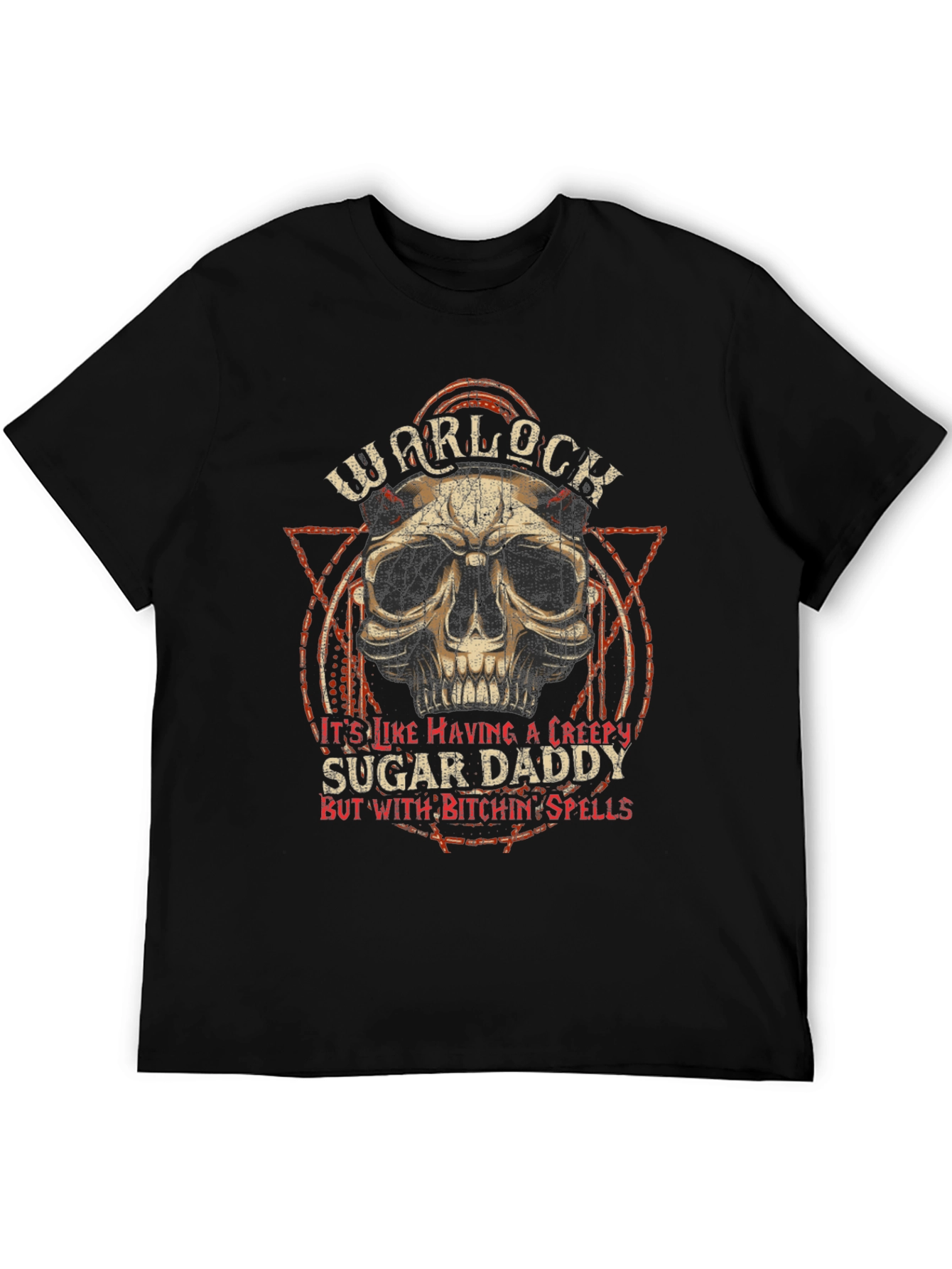 Black Warlock Sugar Daddy Graphic T-Shirt - Black view 5