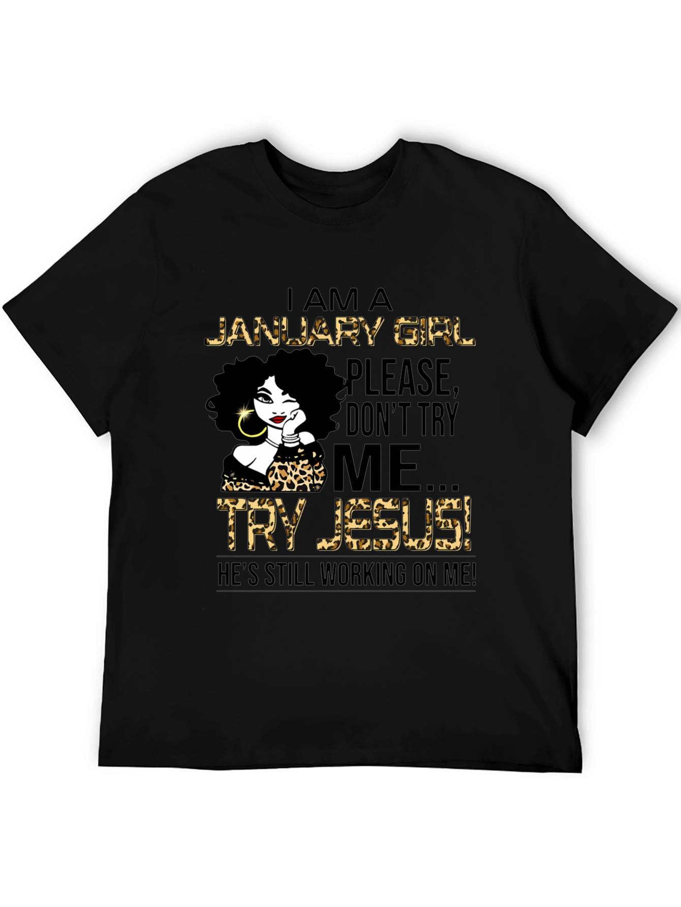 January Girl Leopard Print T-Shirt - 5