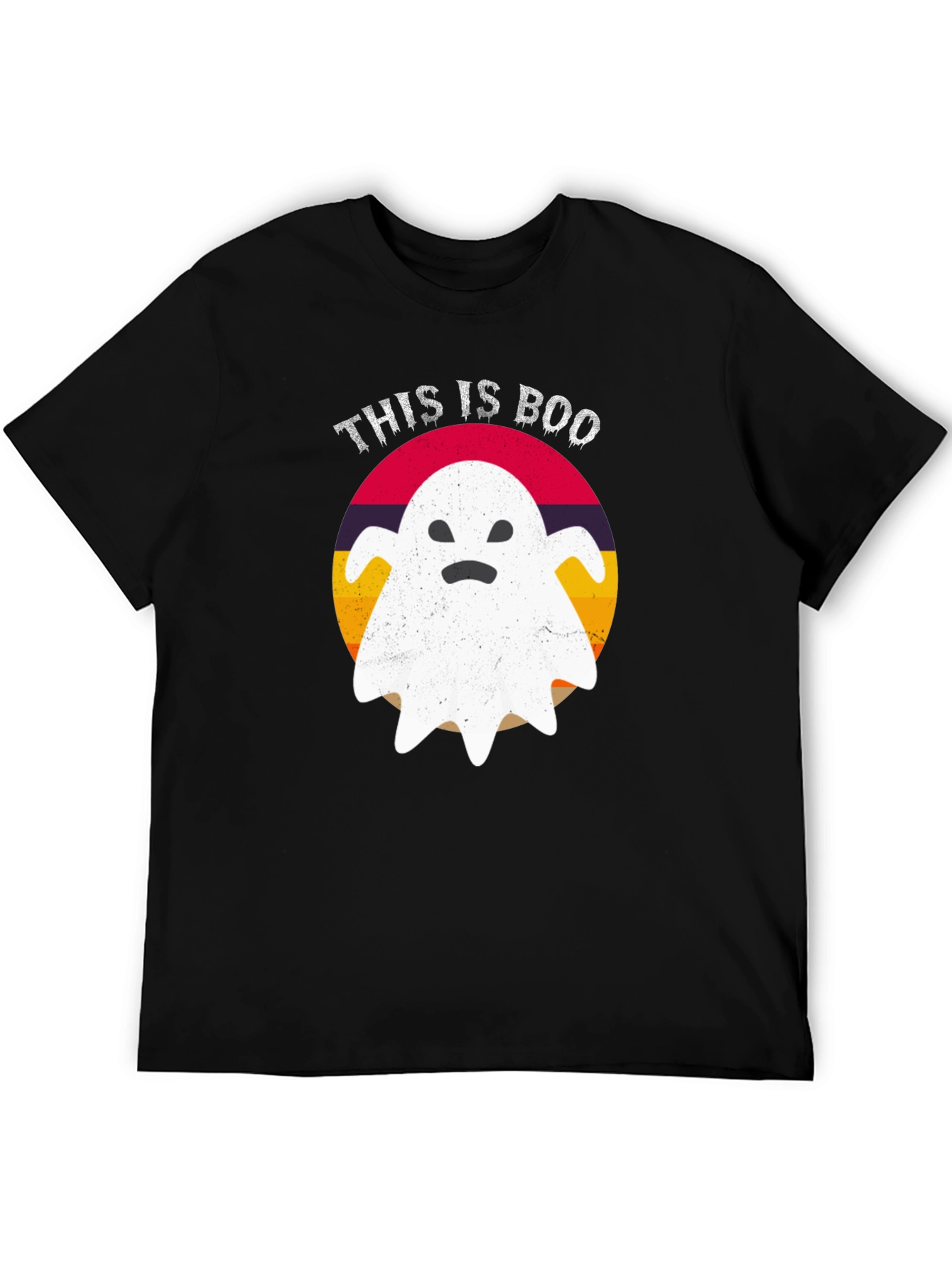 Black This is Boo Ghost T-Shirt - Halloween Apparel view 5