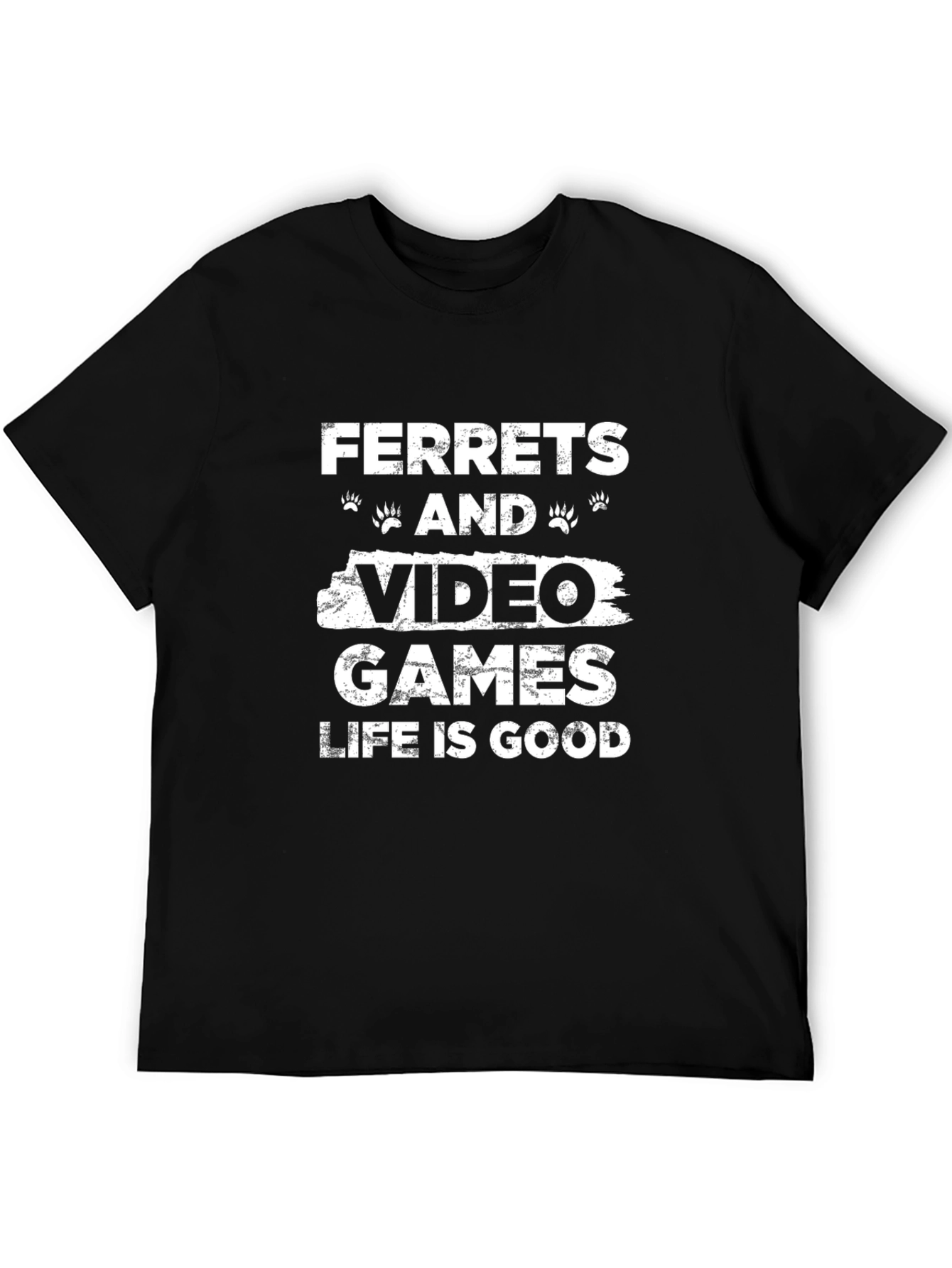 Black Ferret & Video Game Graphic Tee view 5