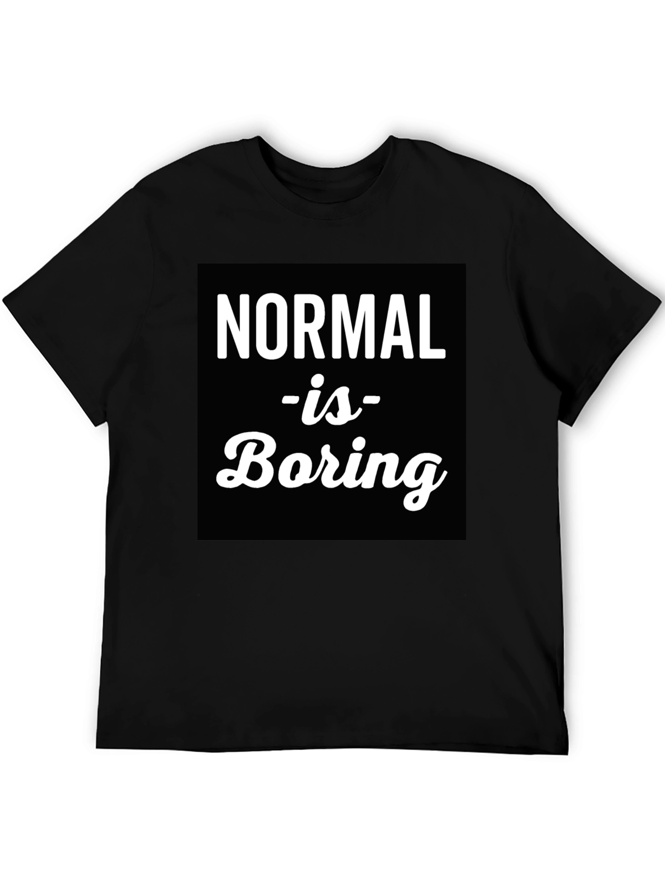 Black Normal is Boring Graphic Tee view 5