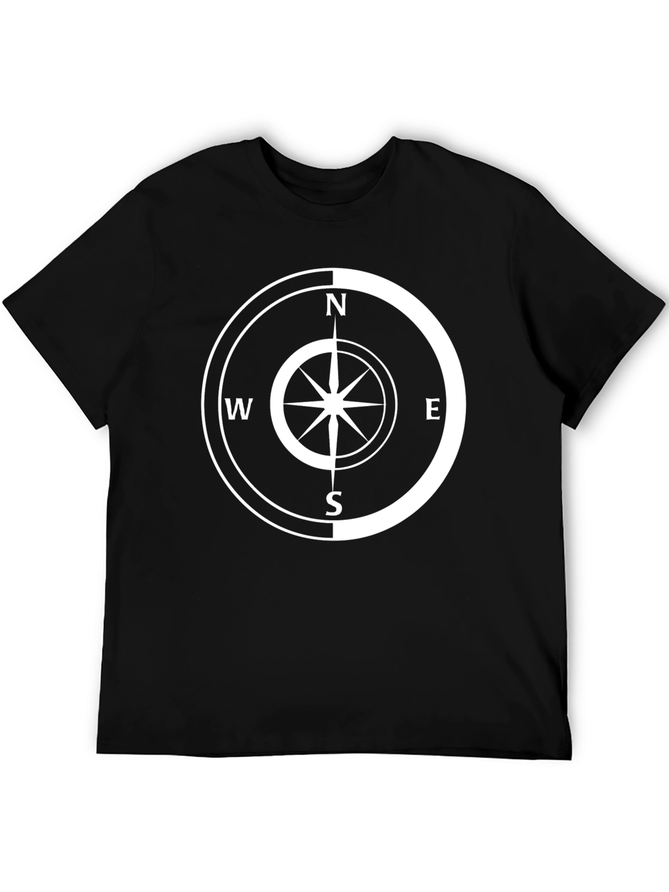 Black Compass Graphic Black T-Shirt - Adventure Ready view 5