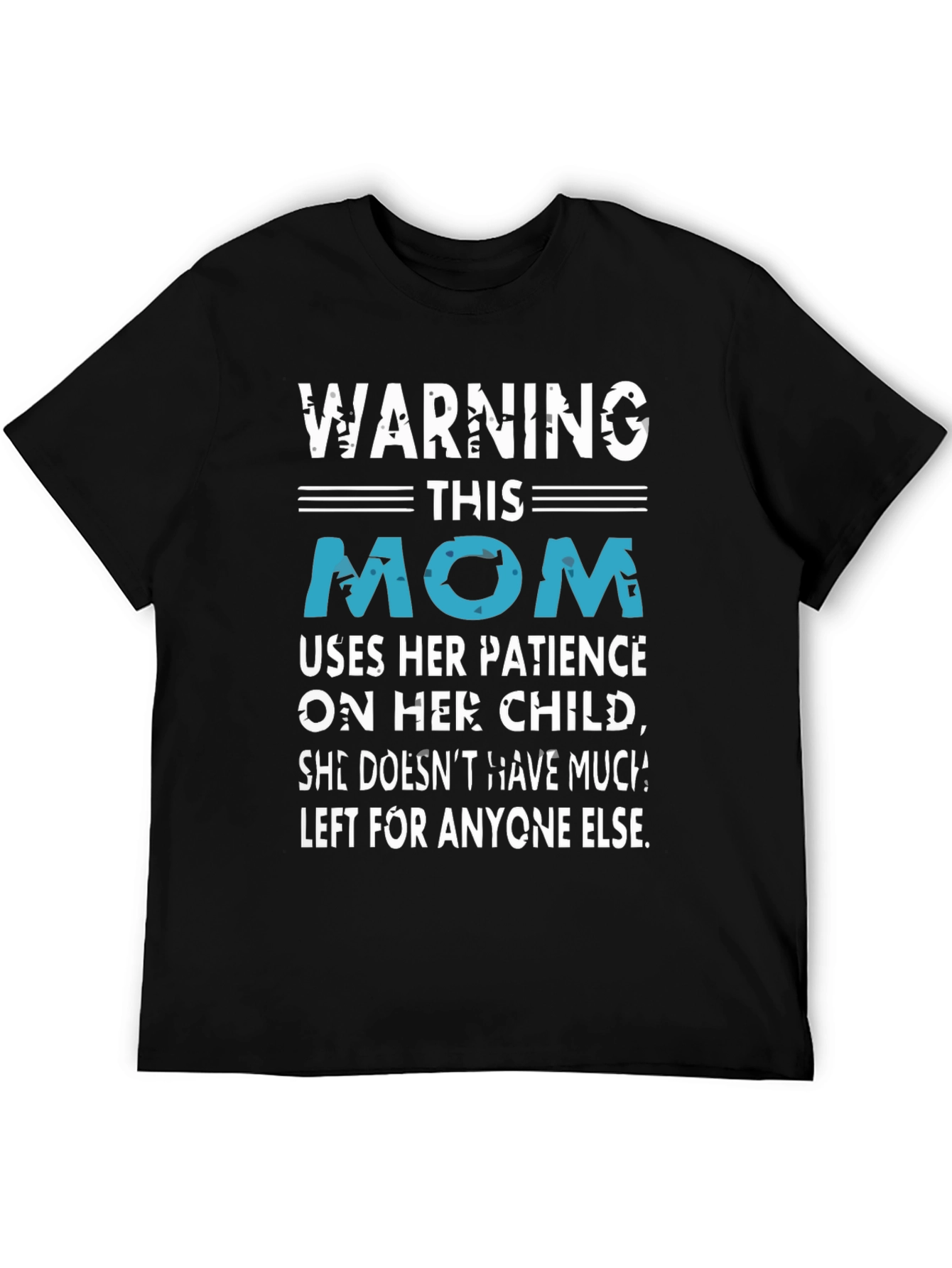 Black Warning This Mom T-Shirt Funny Mother's Day Tee view 5