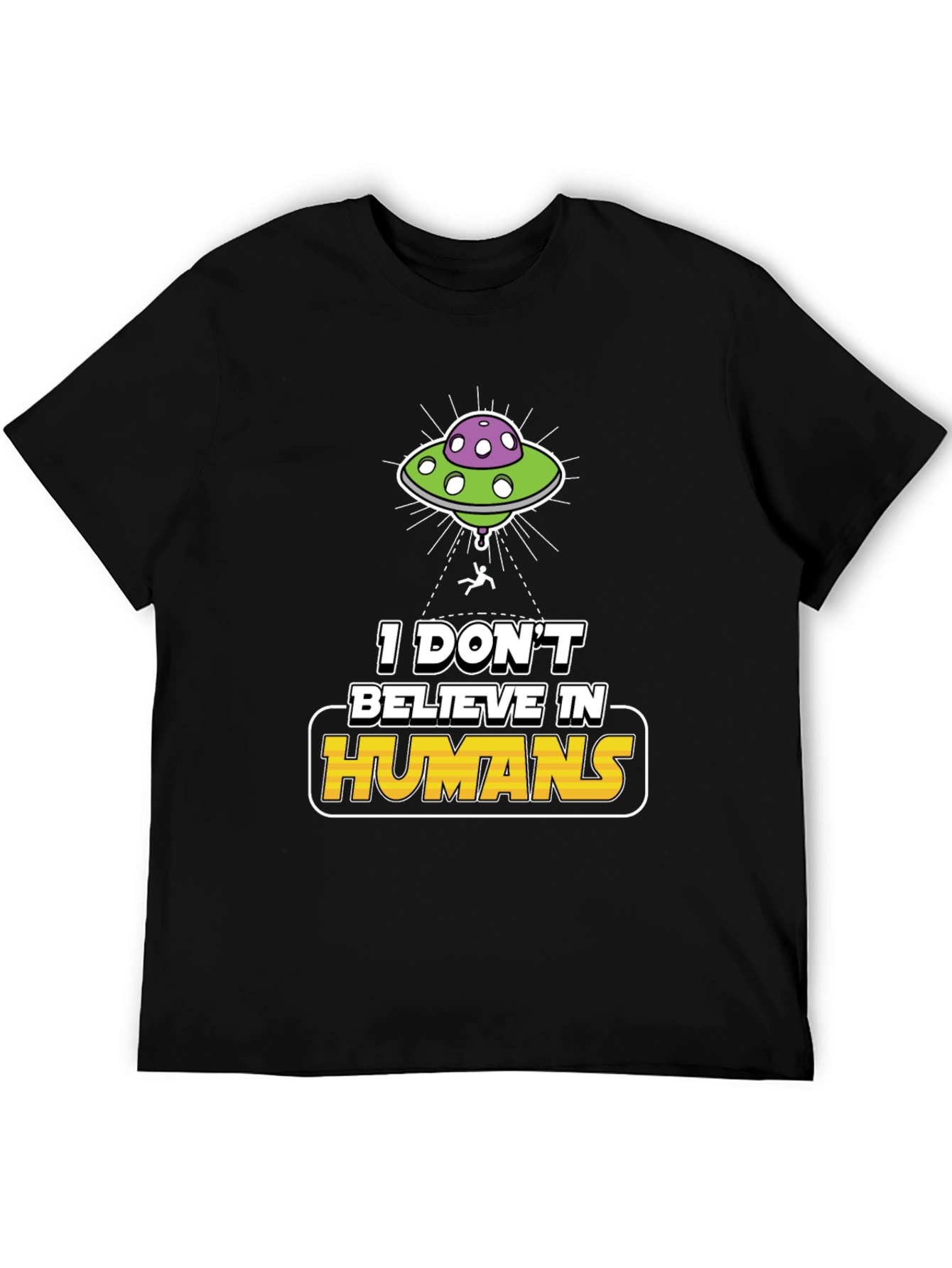 I Don't Believe In Humans Alien Graphic Tee - 5