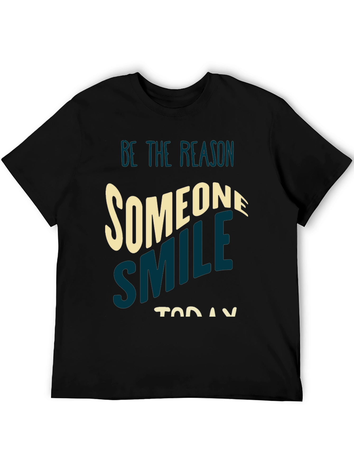 Black Be The Reason Smile Graphic Tee view 5