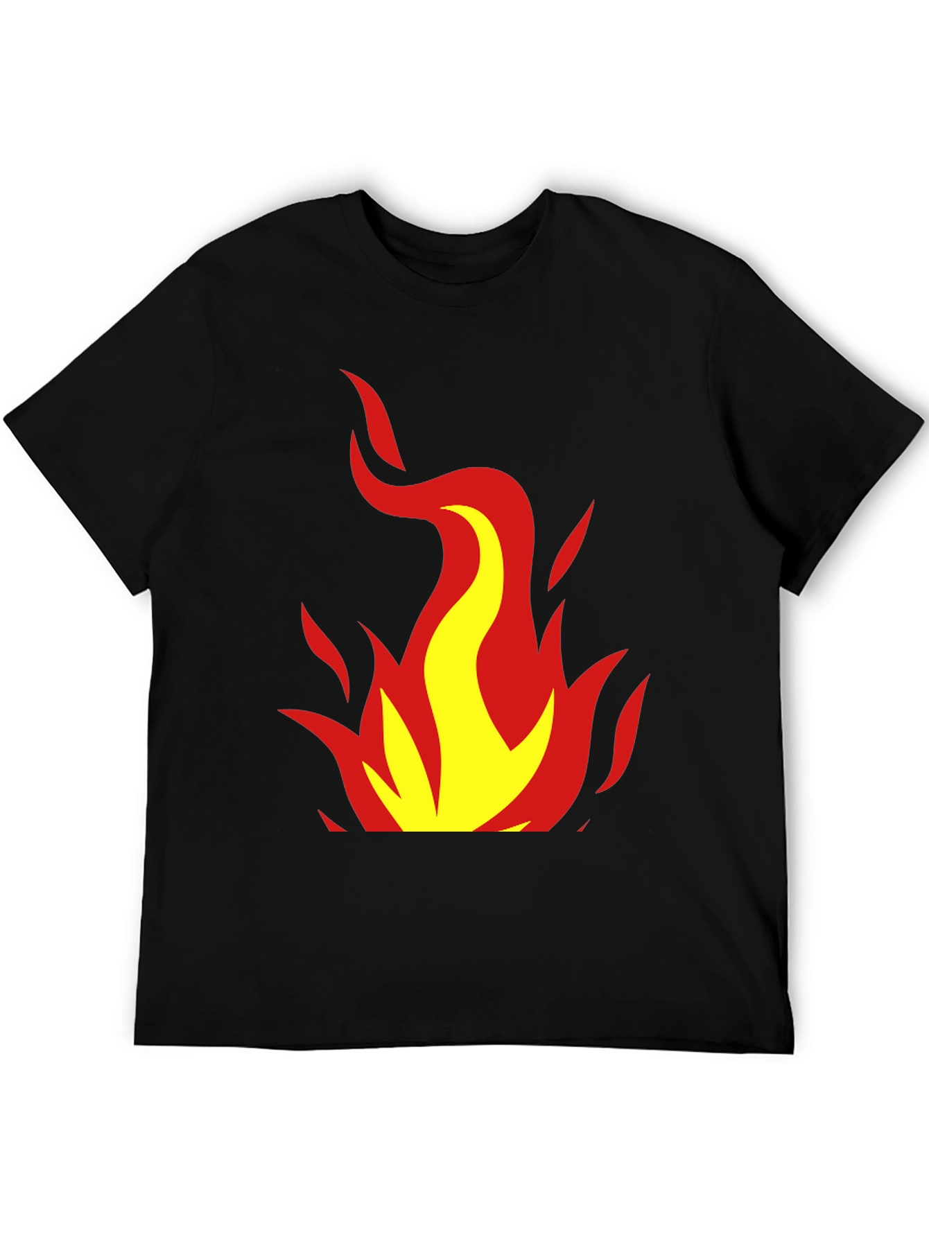 Black Flame Graphic Black Tee view 5