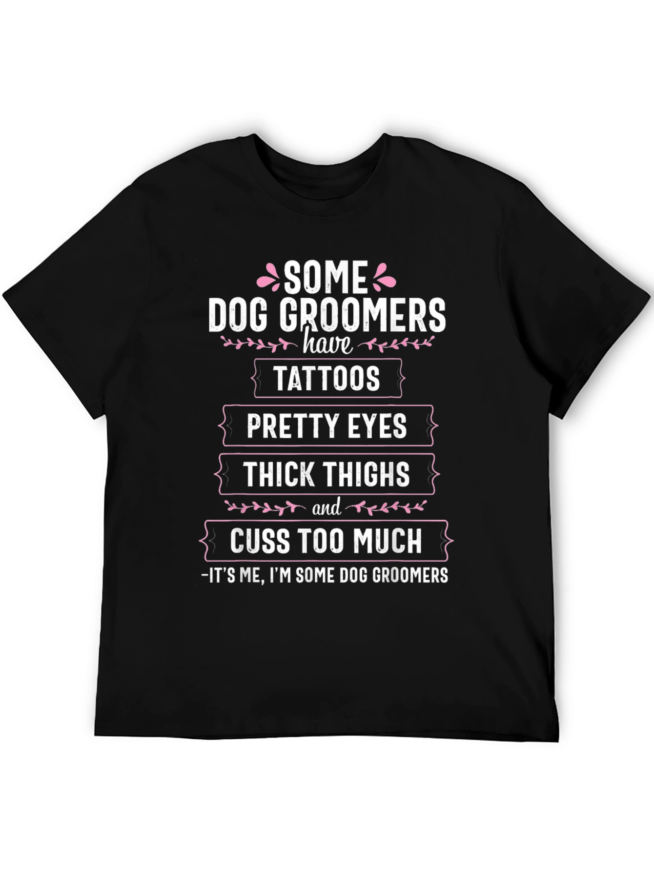 Black Dog Groomer Tattoo T-Shirt Funny Grooming Gift view 5