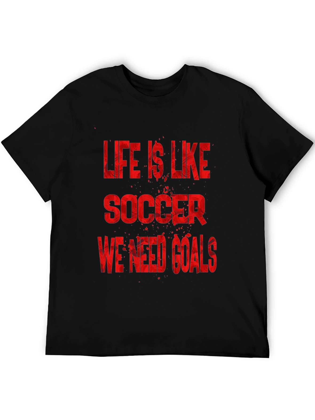 Black Life is Like Soccer Graphic Tee view 5