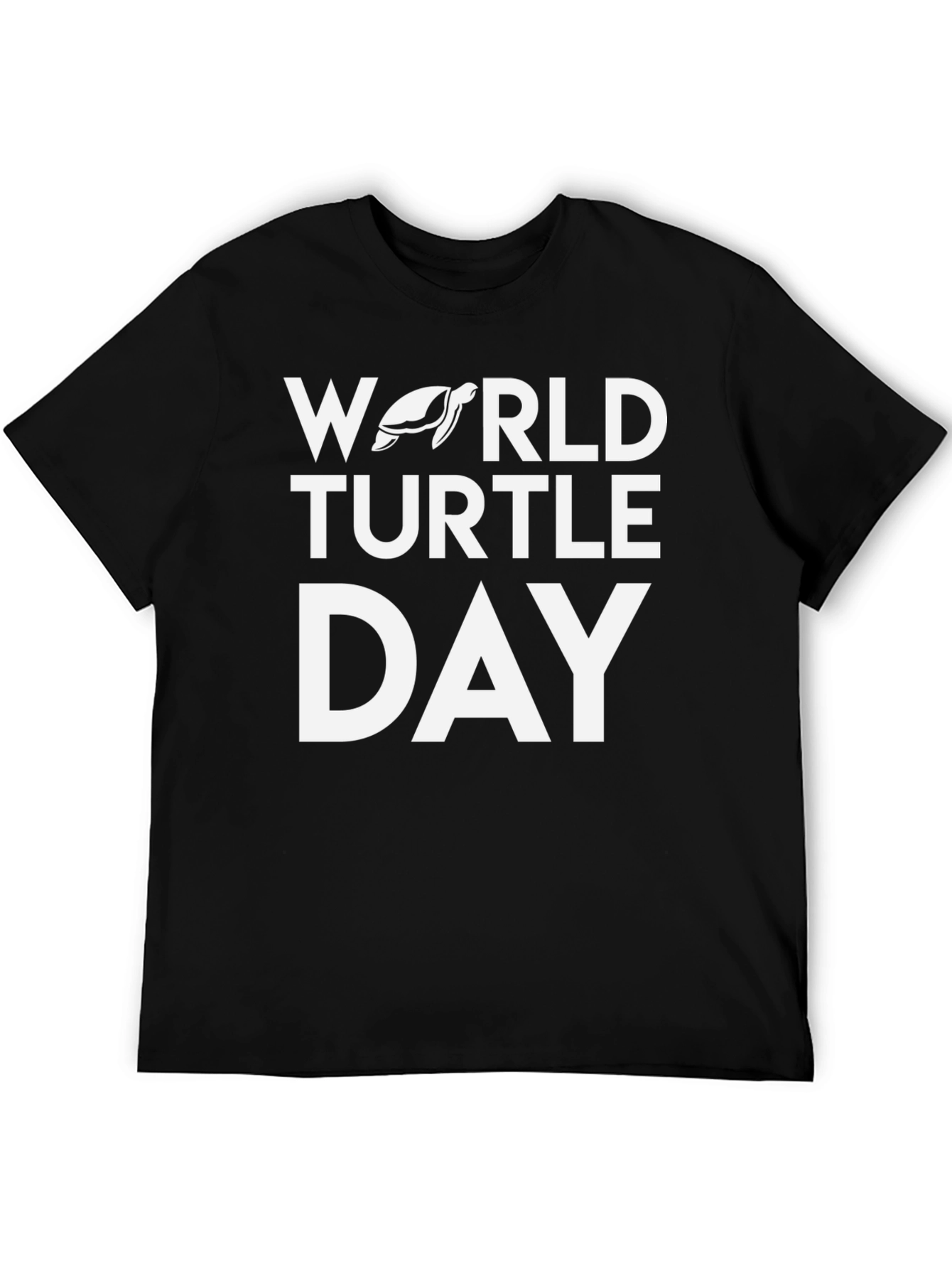 Black World Turtle Day T-Shirt - Celebrate Conservation view 5