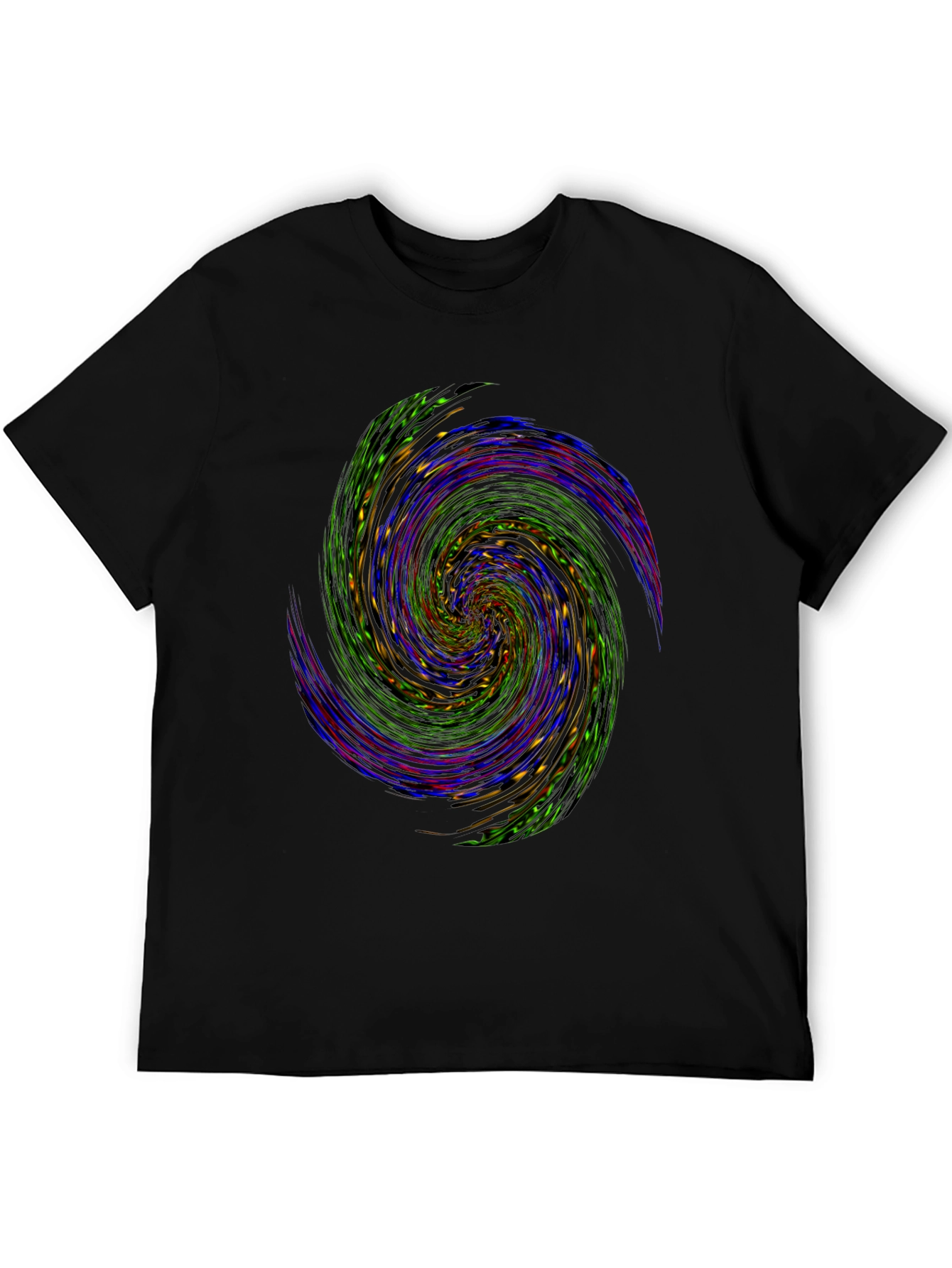 Vortex Spin Graphic Tee - Black Cotton Comfort - 5