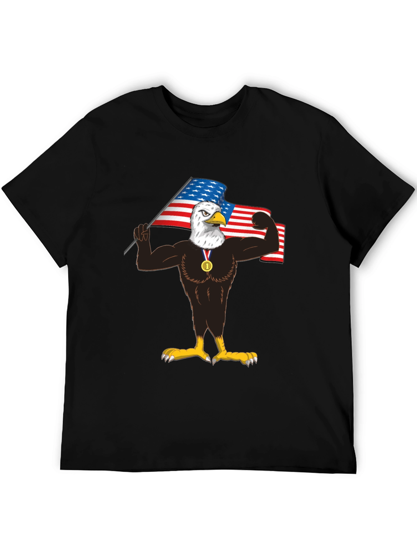 Patriotic Eagle Graphic Tee - USA Pride - 5