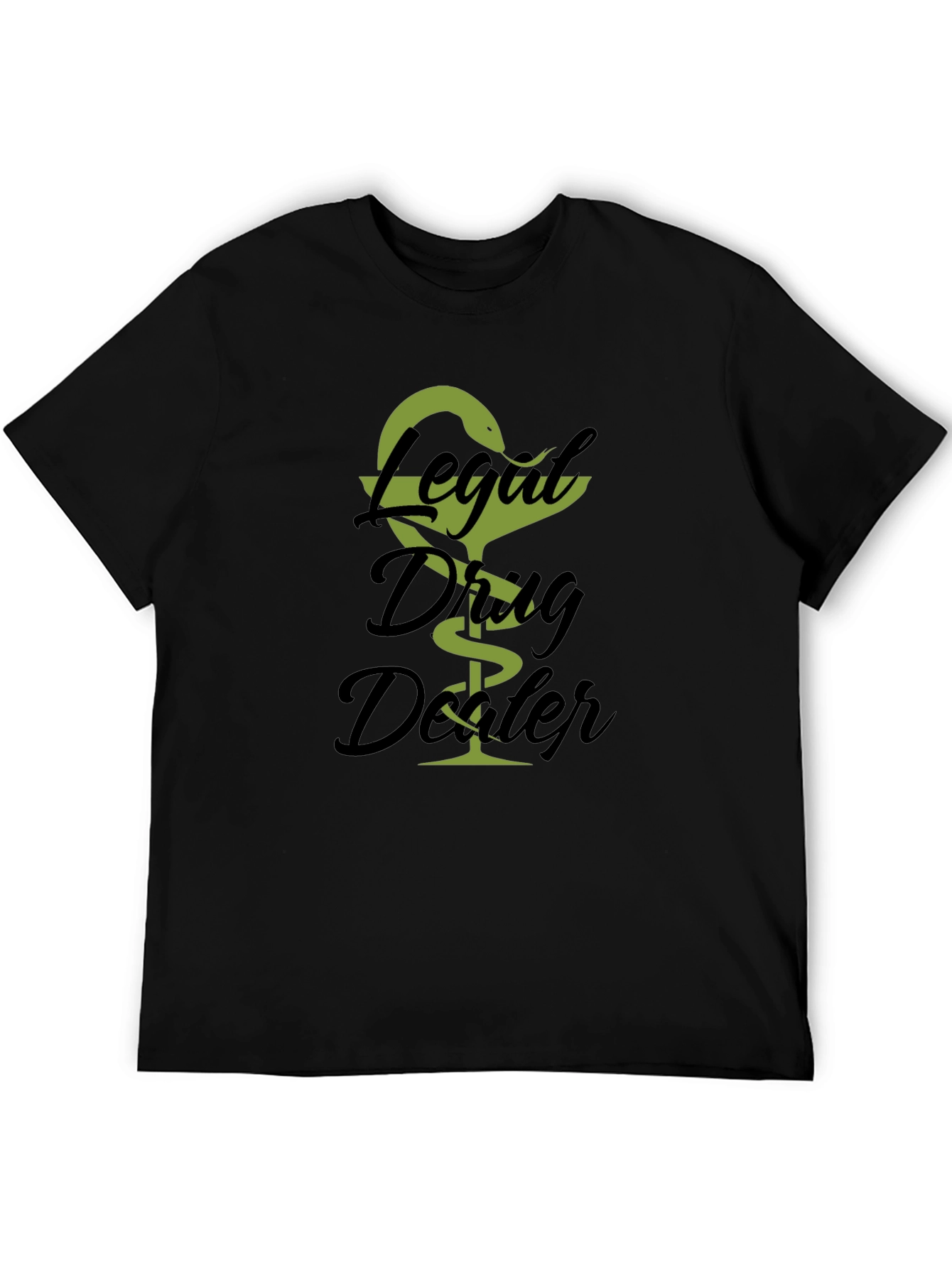 Black Legal Drug Dealer T-Shirt - Novelty Graphic Tee view 5