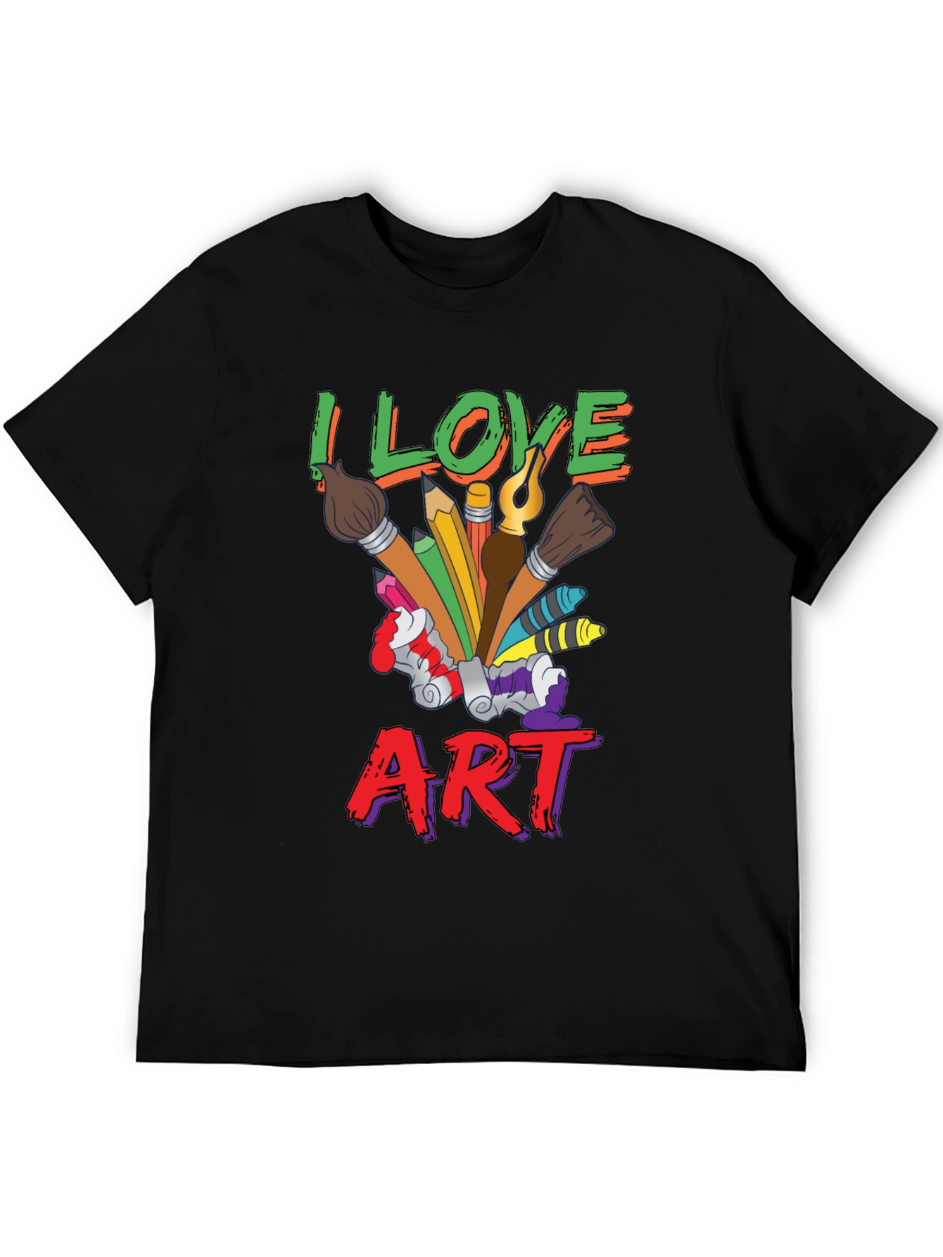 I Love Art T-Shirt, Artist Graphic Tee - 5